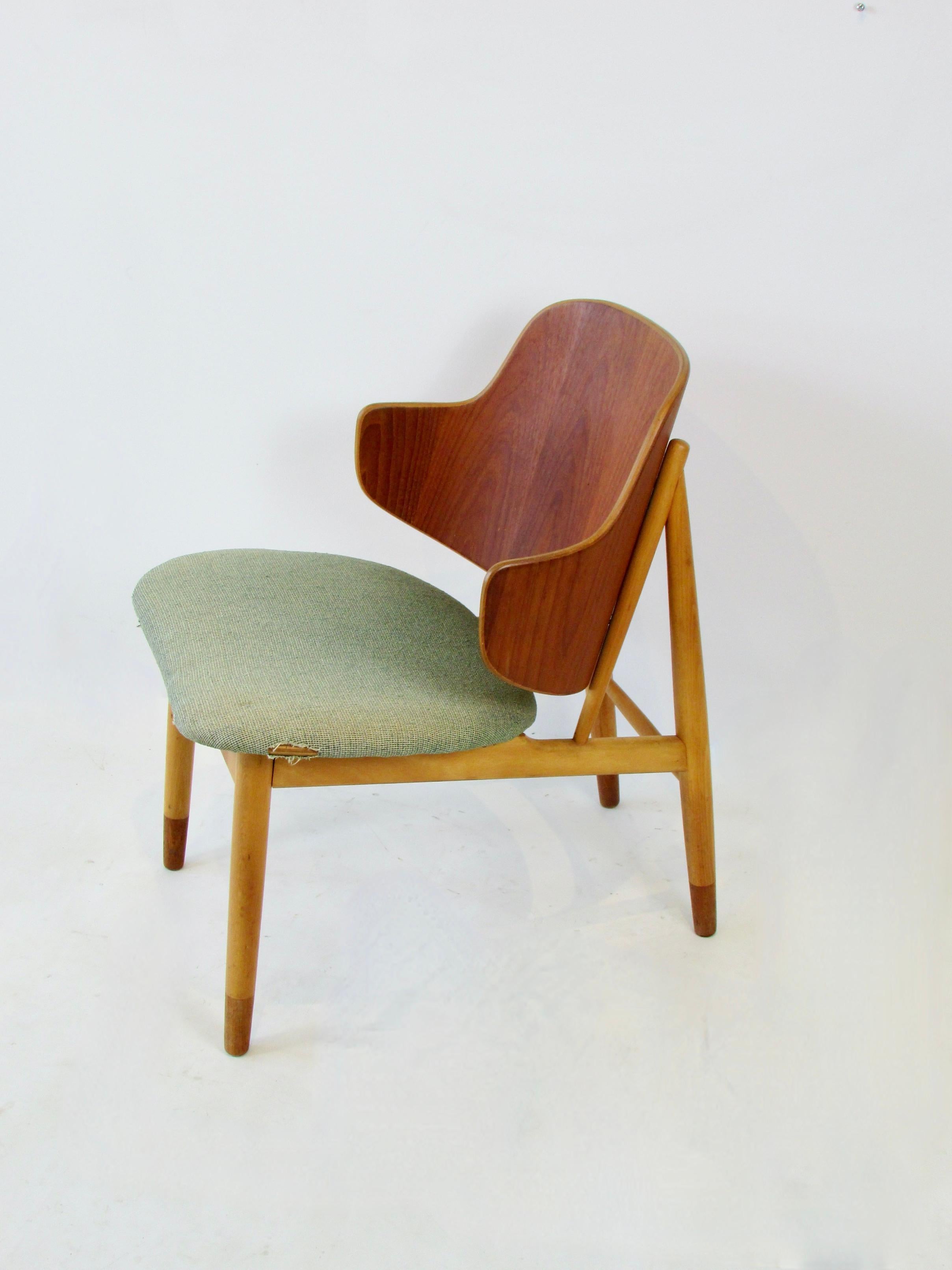 Hand-Crafted Ib Kofod-Larsen Penguin chair for Christiansen and Larsen Denmark 1955 For Sale