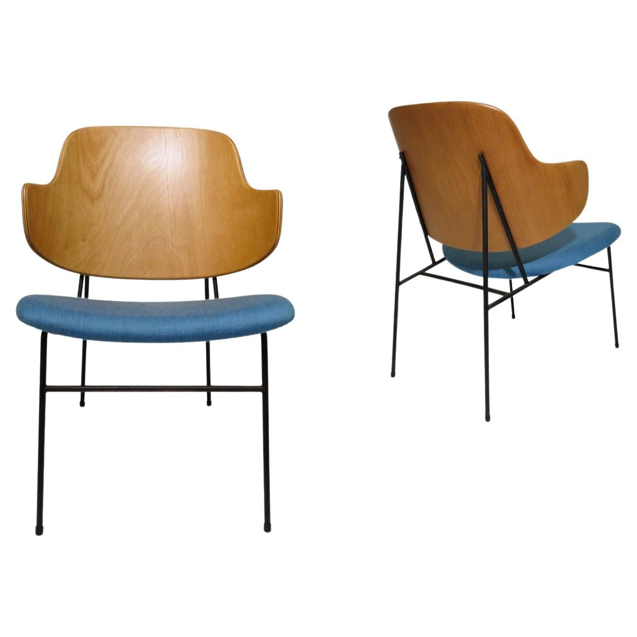 Ib Kofod Larsen Penguin Chairs, a Pair