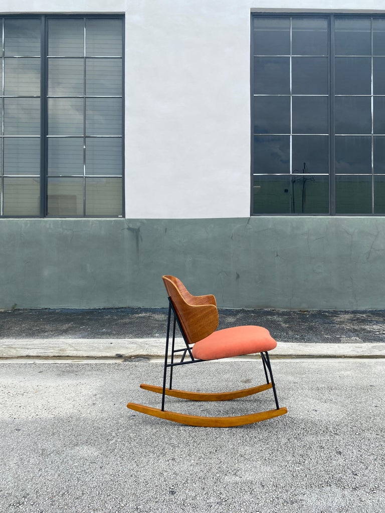 IB Kofod-Larsen 'Penguin' Danish Rocking Chair For Sale 3
