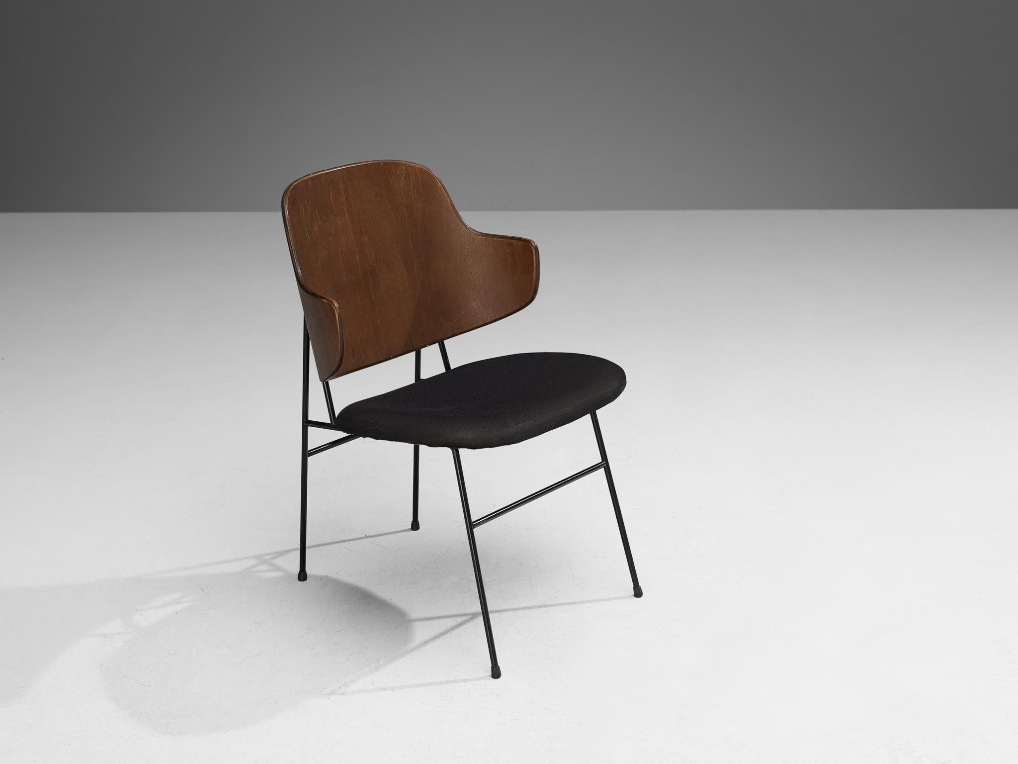 Ib Kofod-Larsen 'Penguin' Dining Chairs in Mahogany Plywood  For Sale 1