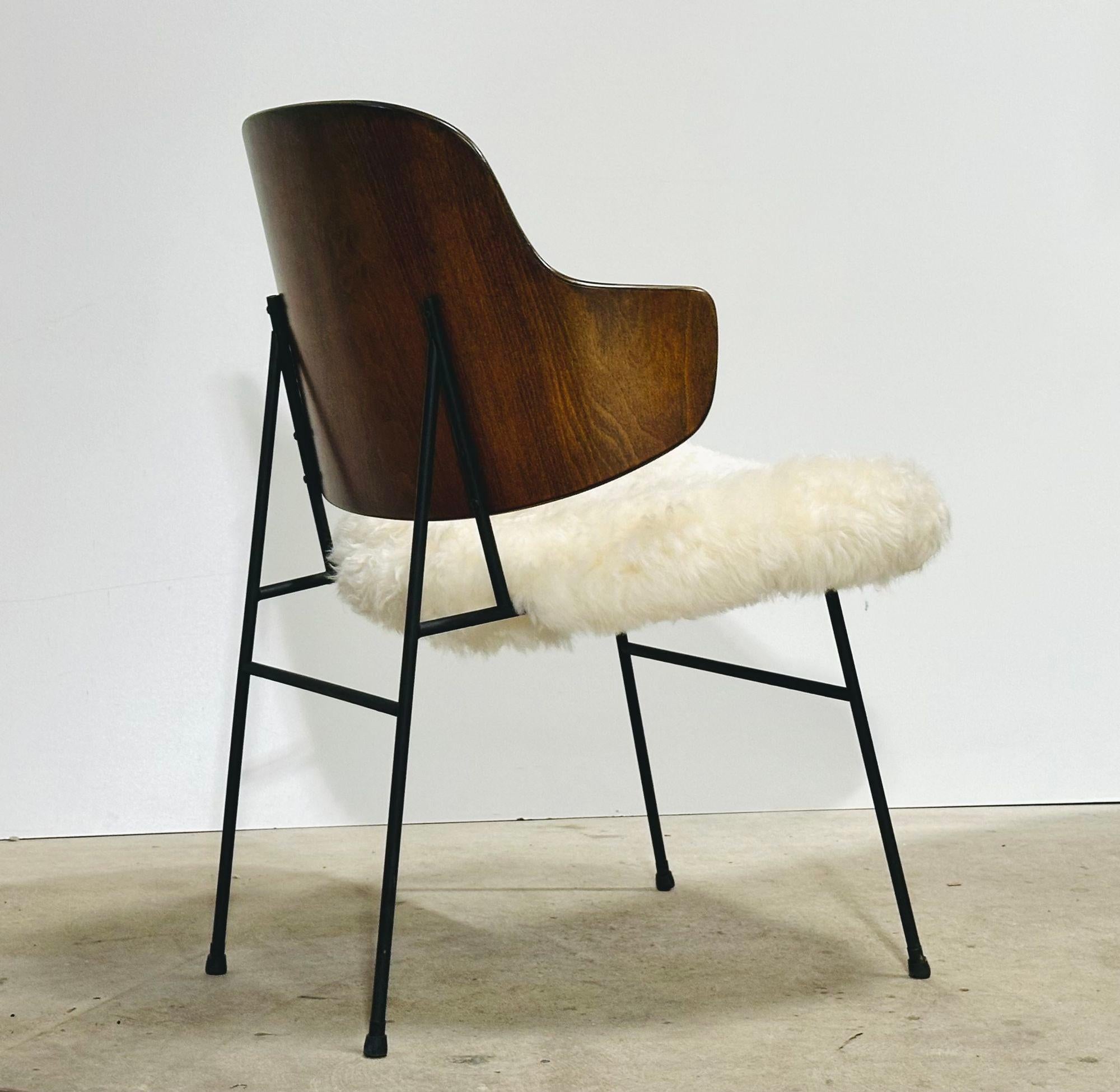 Danois Ib Kofod Larsen Chaise longue Pingouin, Danemark 1950 en vente