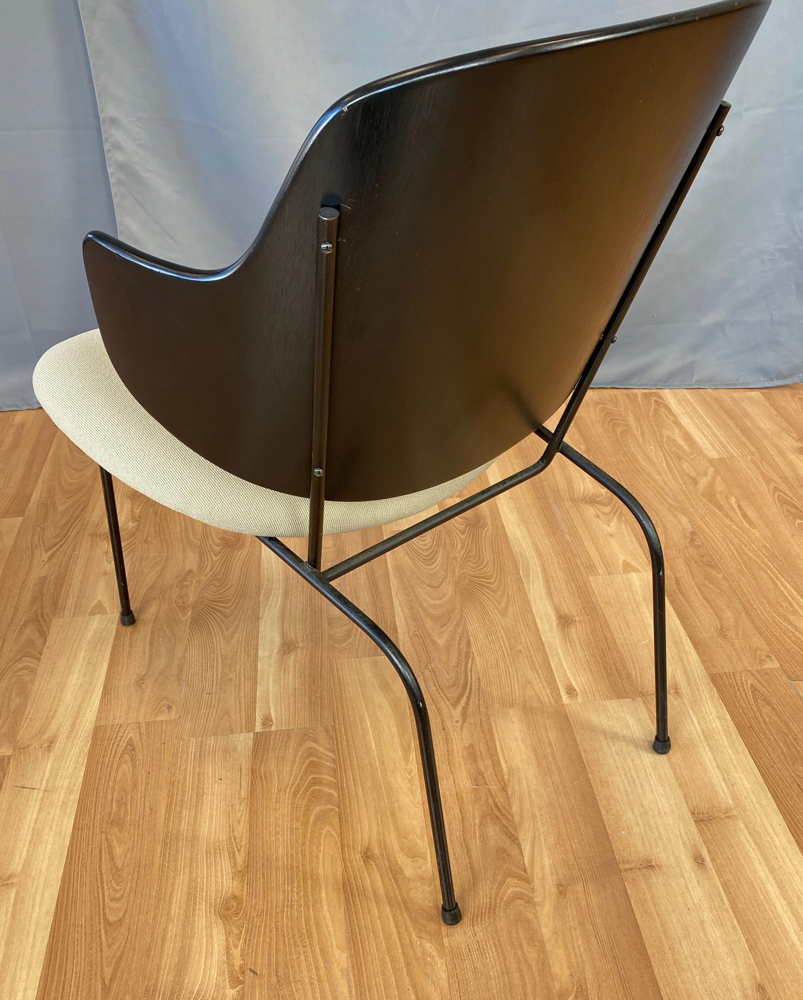 Danish Ib Kofod-Larsen Penguin Lounge Chair, Rare Low Version, 1950s