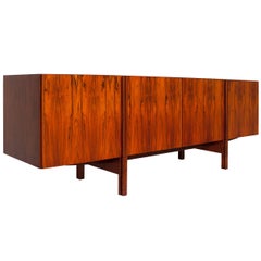 Ib Kofod Larsen Rare Long Rosewood Sideboard Credenza