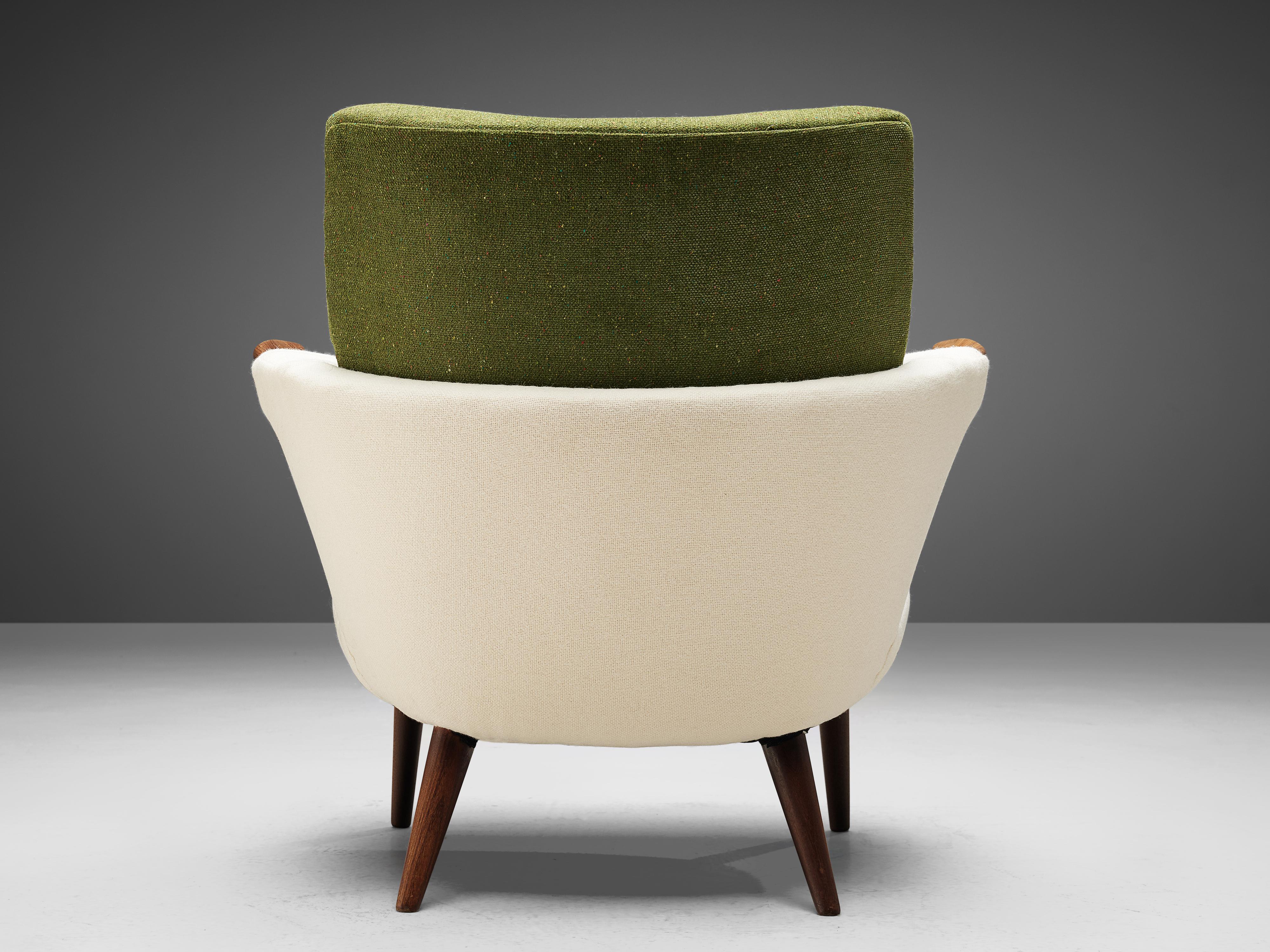 Upholstery Ib Kofod-Larsen Rare Pair of Lounge Chairs Model 423