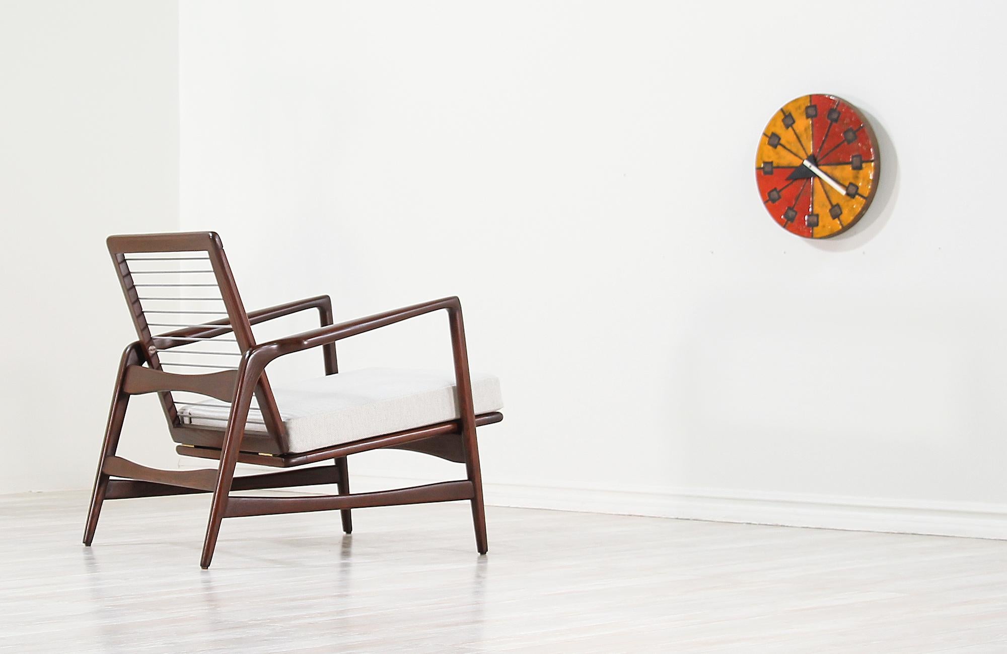 Danish Ib Kofod-Larsen Reclining Lounge Chair for Selig