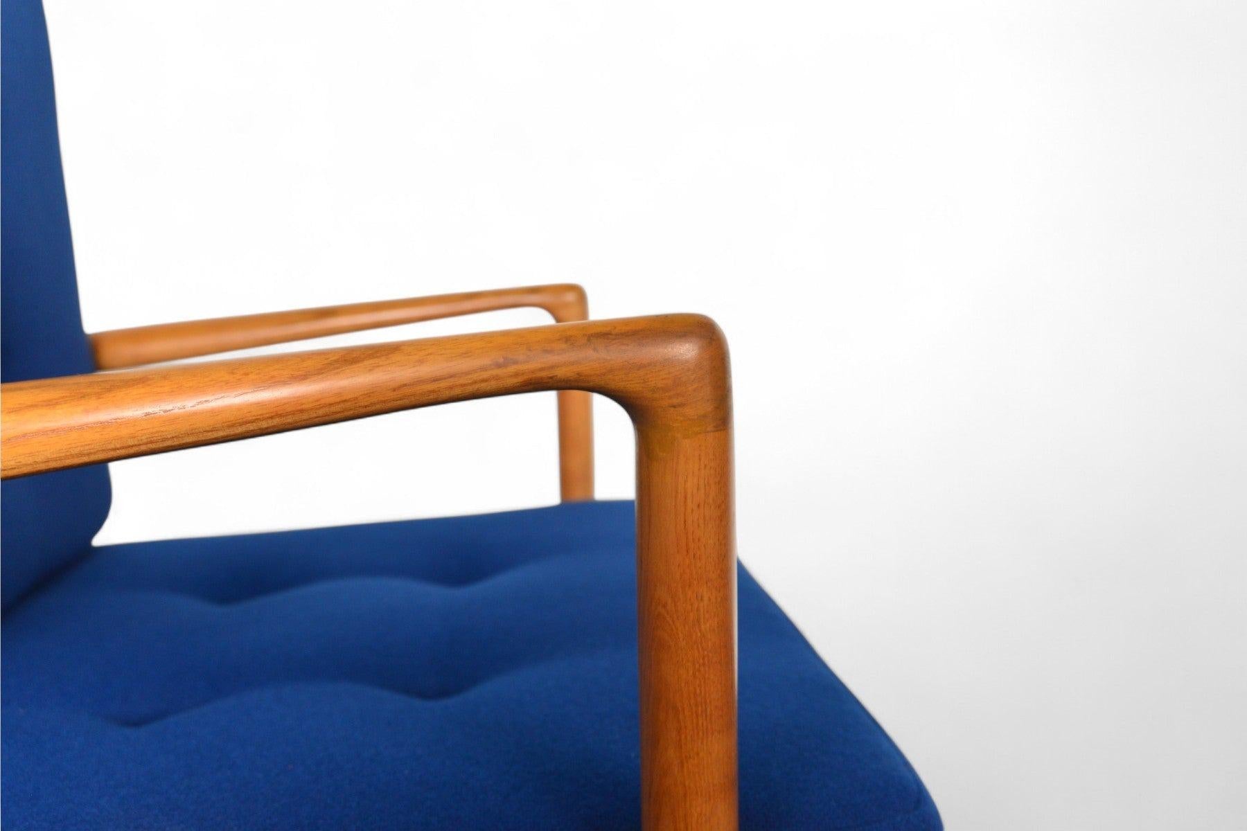 Ib Kofod Larsen Reclining Lounge Chair in Oak In Good Condition For Sale In Berkeley, CA