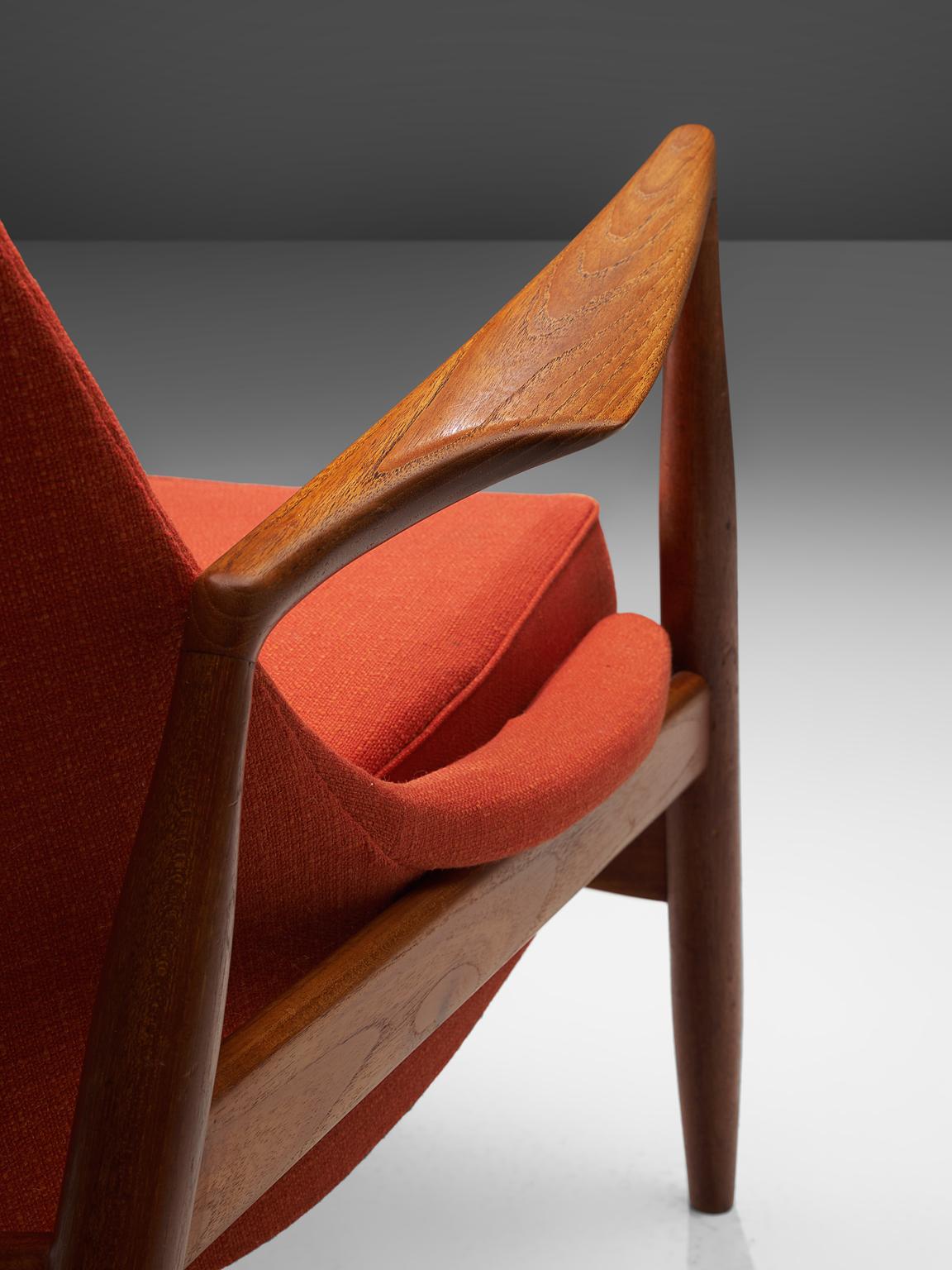 Ib Kofod-Larsen Red Seal Chairs in Teak 1