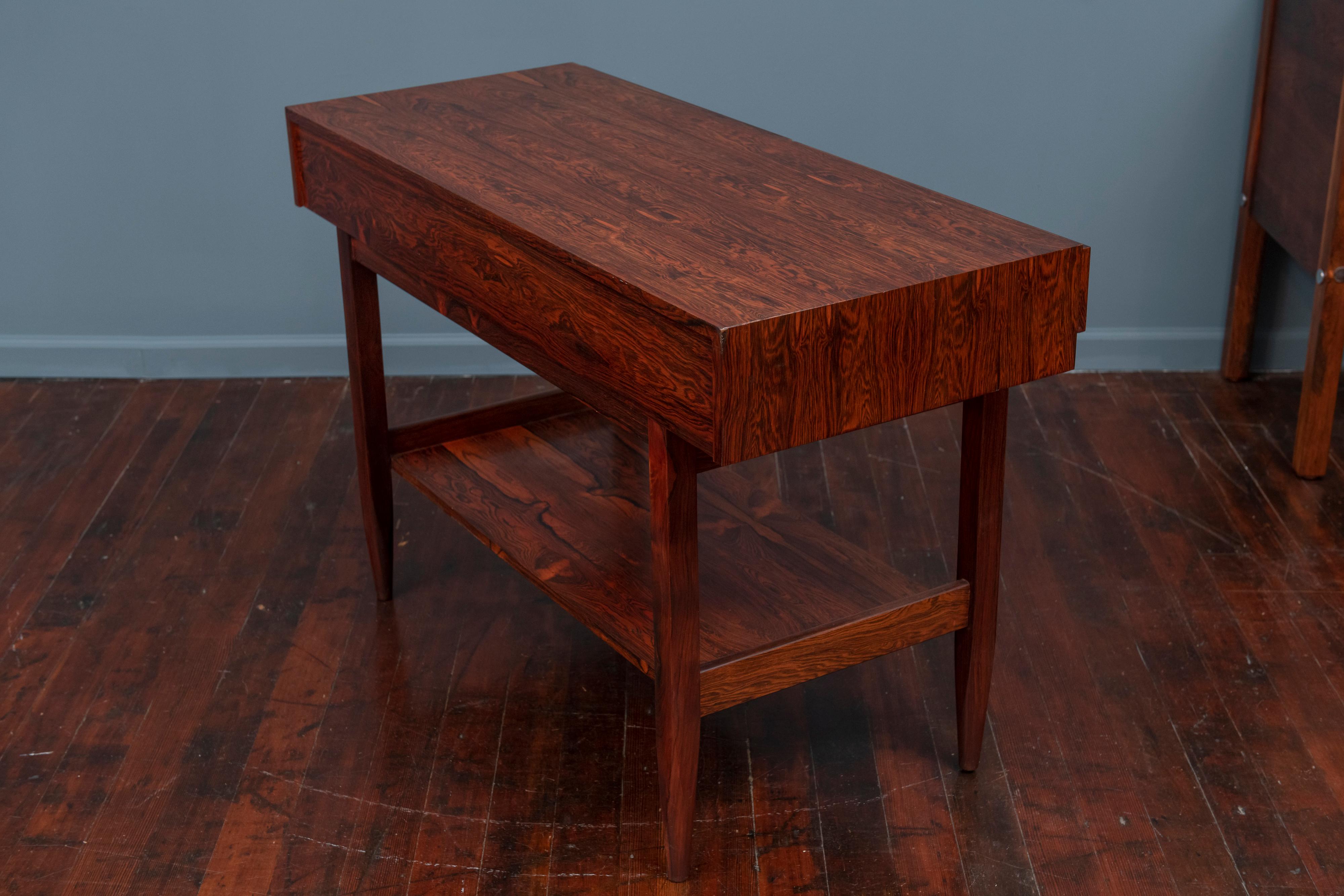 Ib Kofod-Larsen Rosewood Console Table for Faarup 1