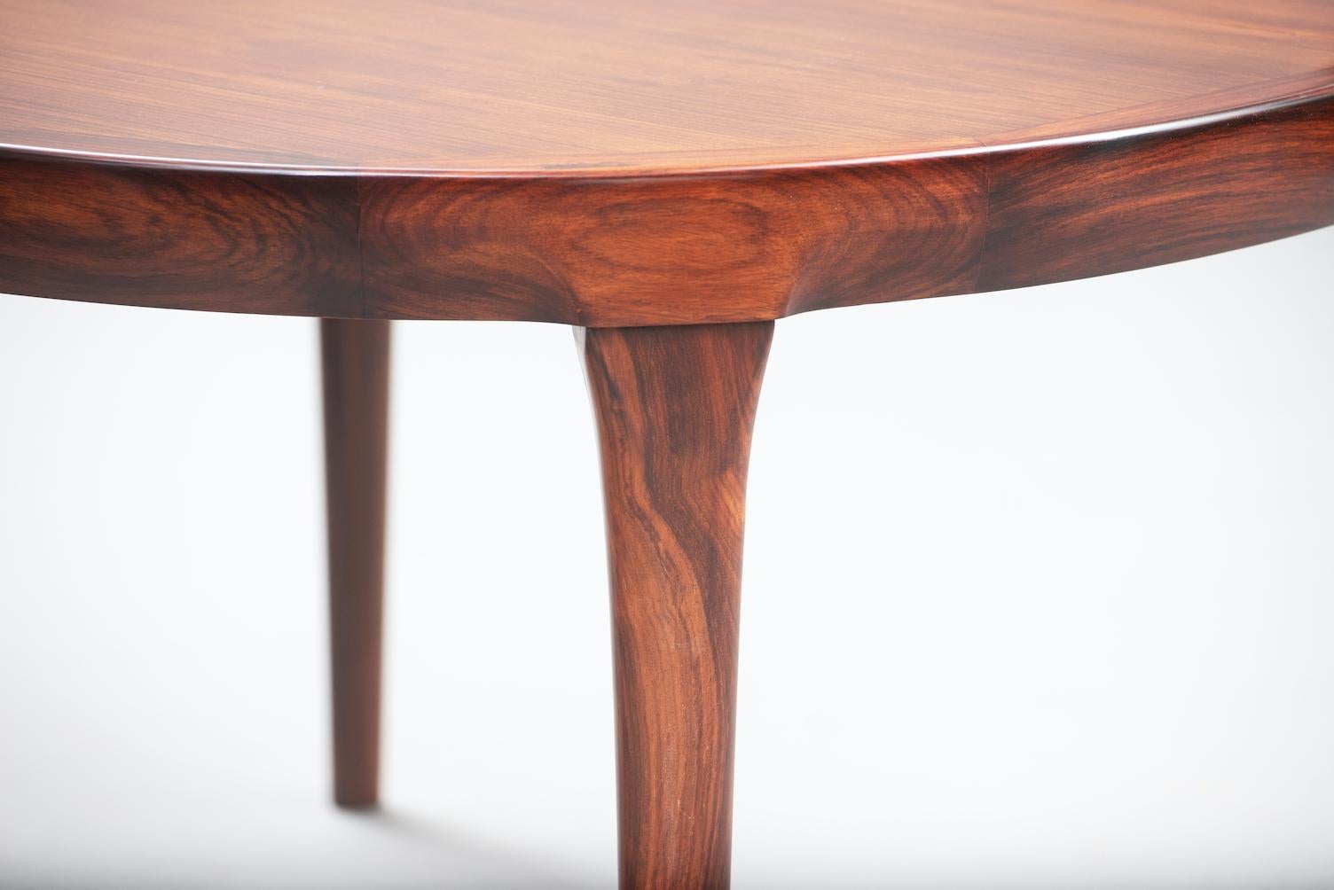 Danish Ib Kofod Larsen Rosewood Dining Table For Sale