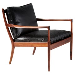 Ib Kofod-Larsen Rosewood & Leather Samso Chair, 1958