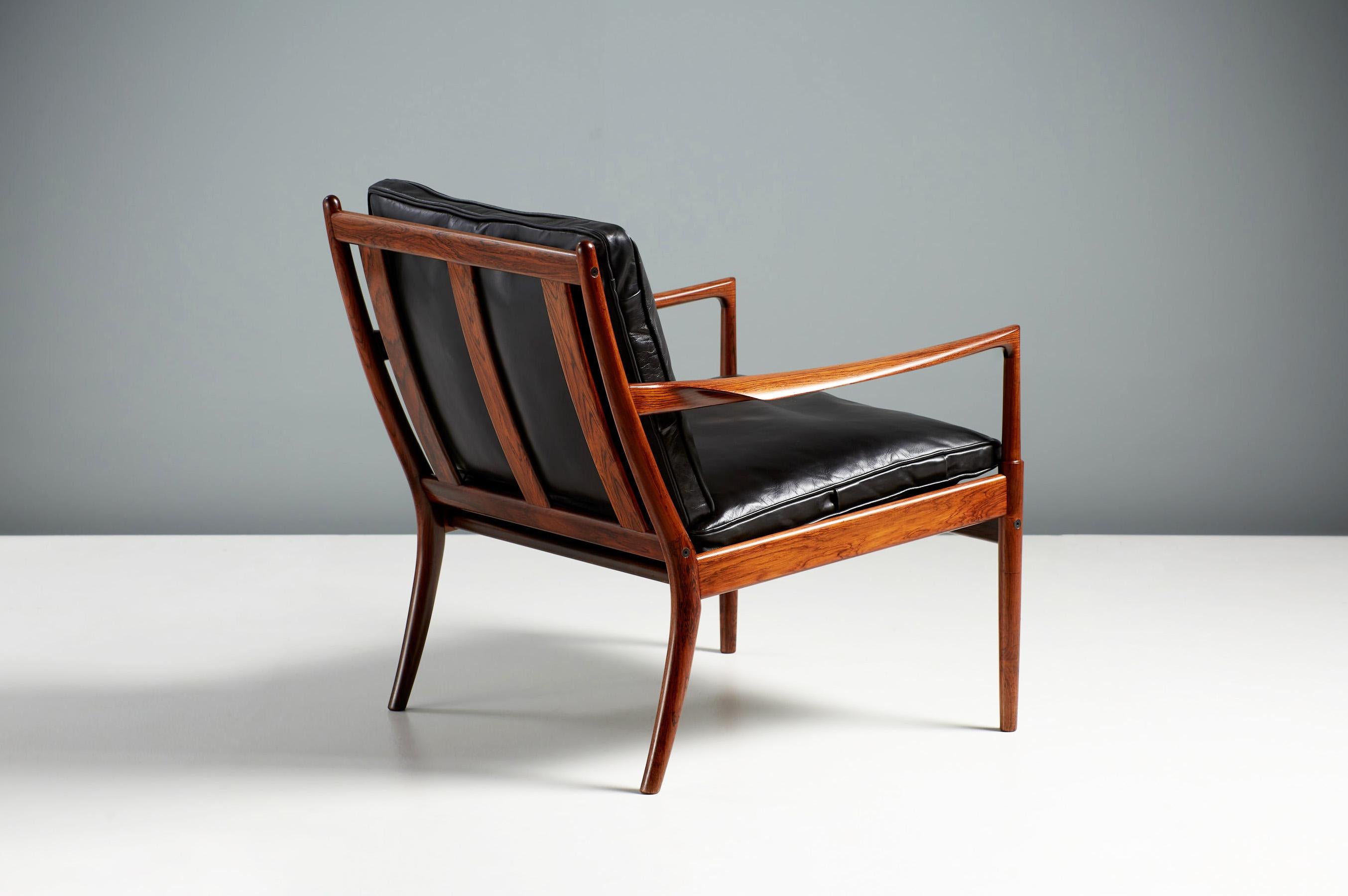 Scandinavian Ib Kofod-Larsen Rosewood Samso Chair, circa 1960s