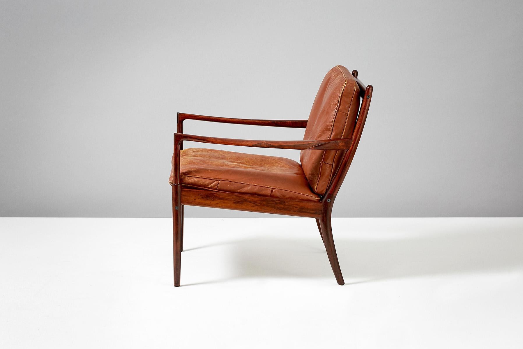 Swedish Ib Kofod-Larsen Rosewood Samso Chair, circa 1950s