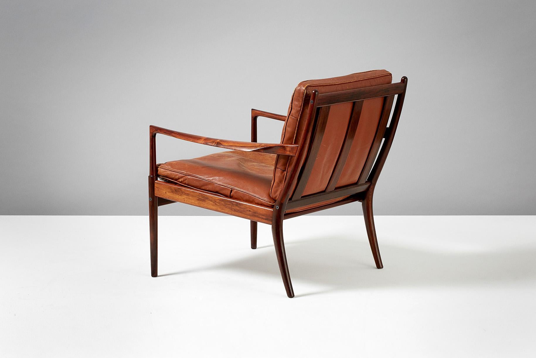 Ib Kofod-Larsen Rosewood Samso Chair, circa 1950s In Good Condition In London, GB
