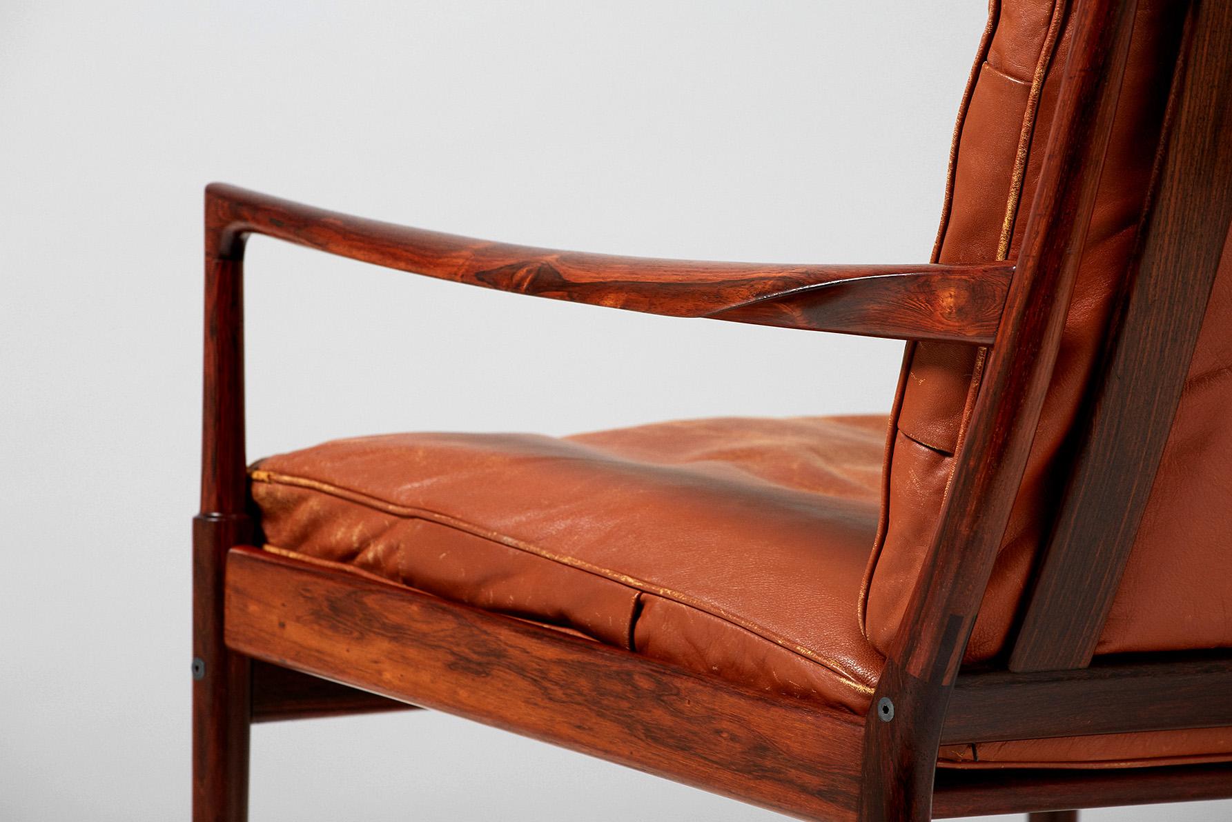 Ib Kofod-Larsen Rosewood Samso Chair, circa 1950s 1