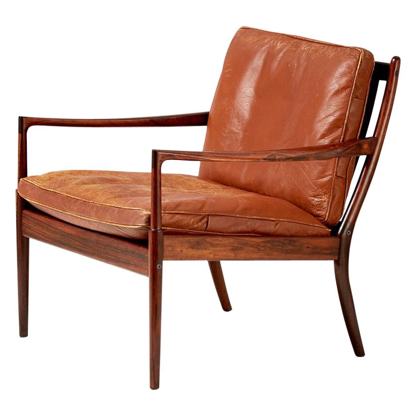 Ib Kofod-Larsen Rosewood Samso Chair, circa 1950s