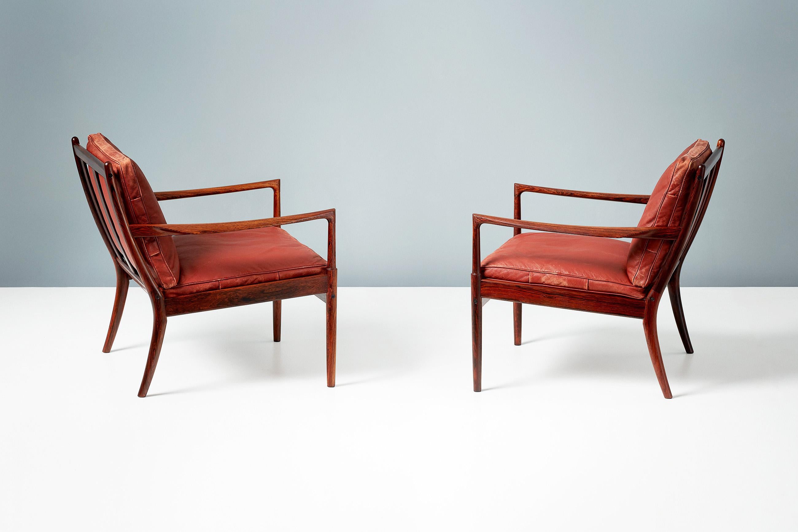 Mid-20th Century Ib Kofod-Larsen Rosewood Samso Chairs, c1950s