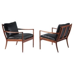 Ib Kofod-Larsen Rosewood Samso Chairs, c1950s