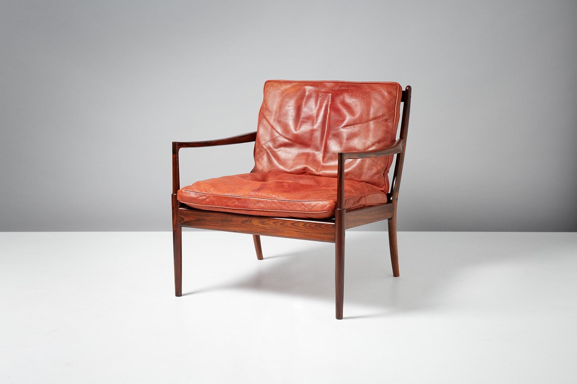 Ib Kofod-Larsen Rosewood Samso Chairs, circa 1960 3