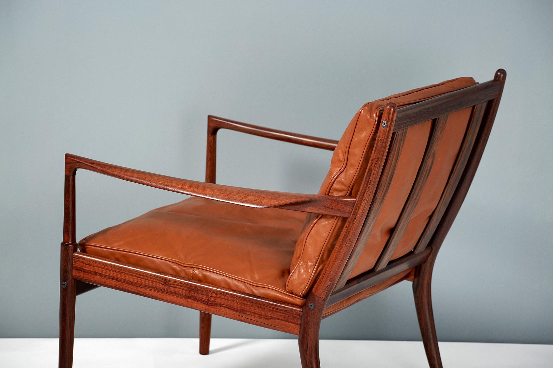 Mid-20th Century Ib Kofod-Larsen Rosewood Samso Chairs, circa 1960