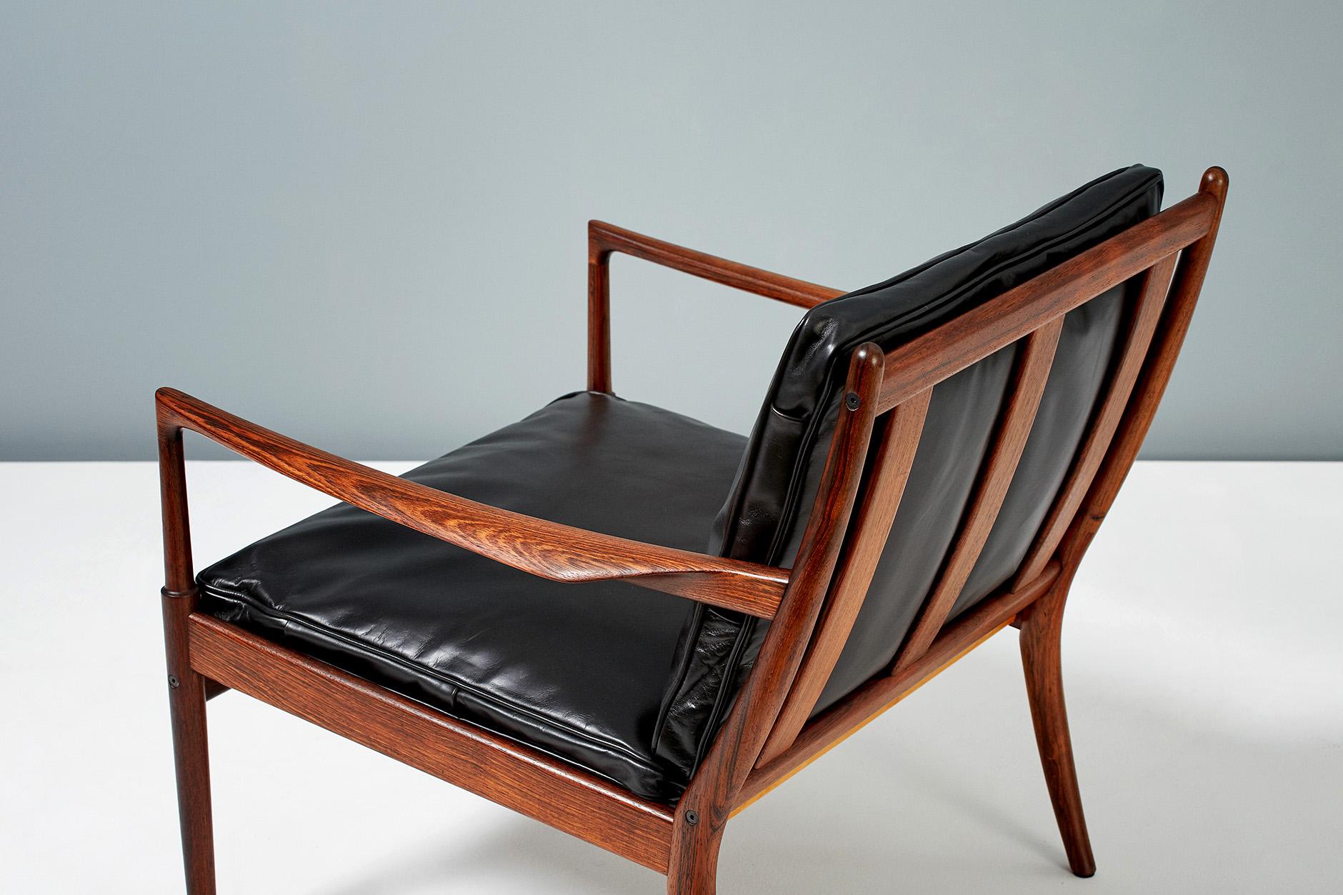 Mid-20th Century Ib Kofod-Larsen Rosewood Samso Chairs, circa 1960 For Sale