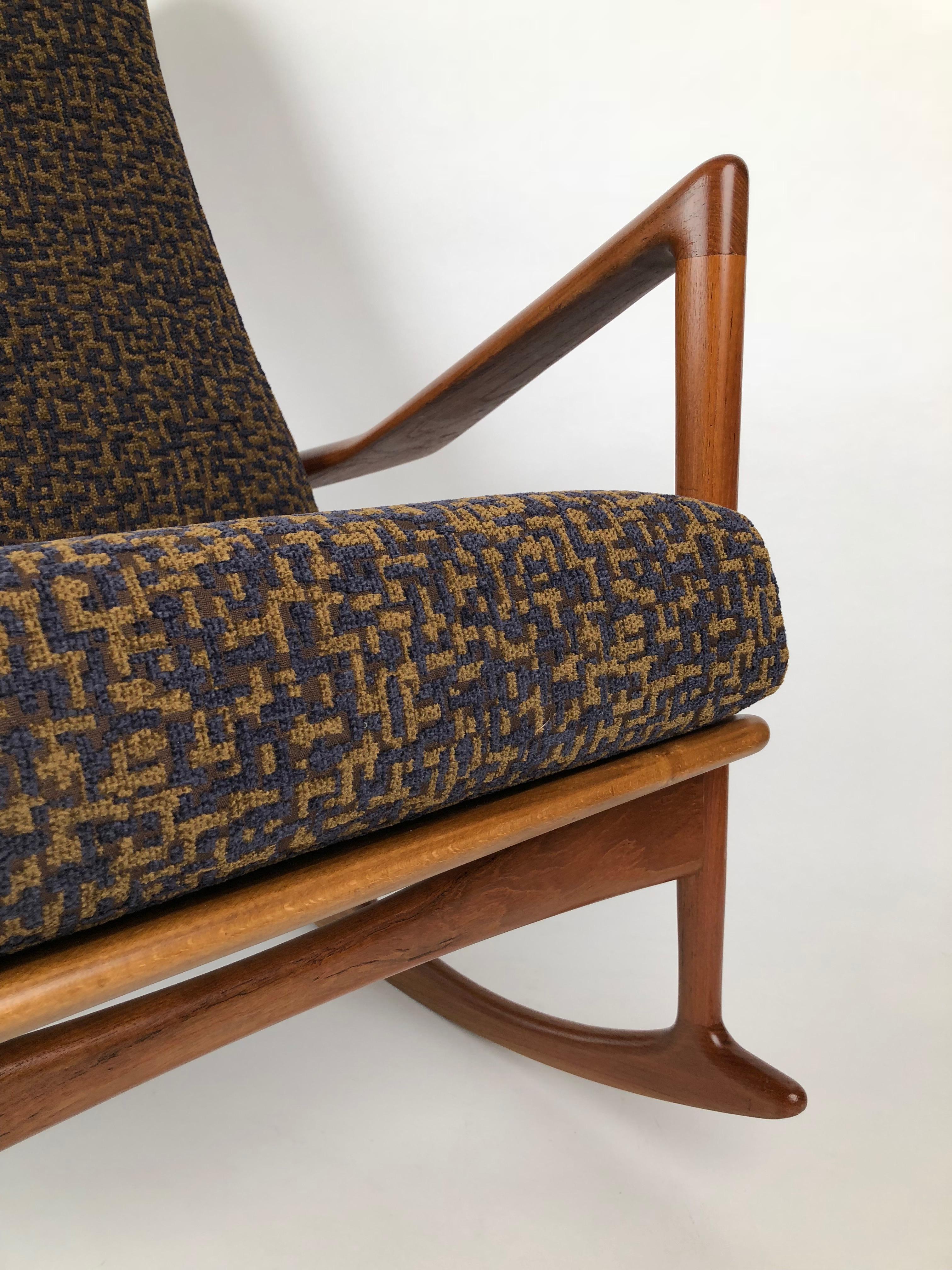 Upholstery Ib Kofod-Larsen´s Rocking Chair from 1962 For Sale