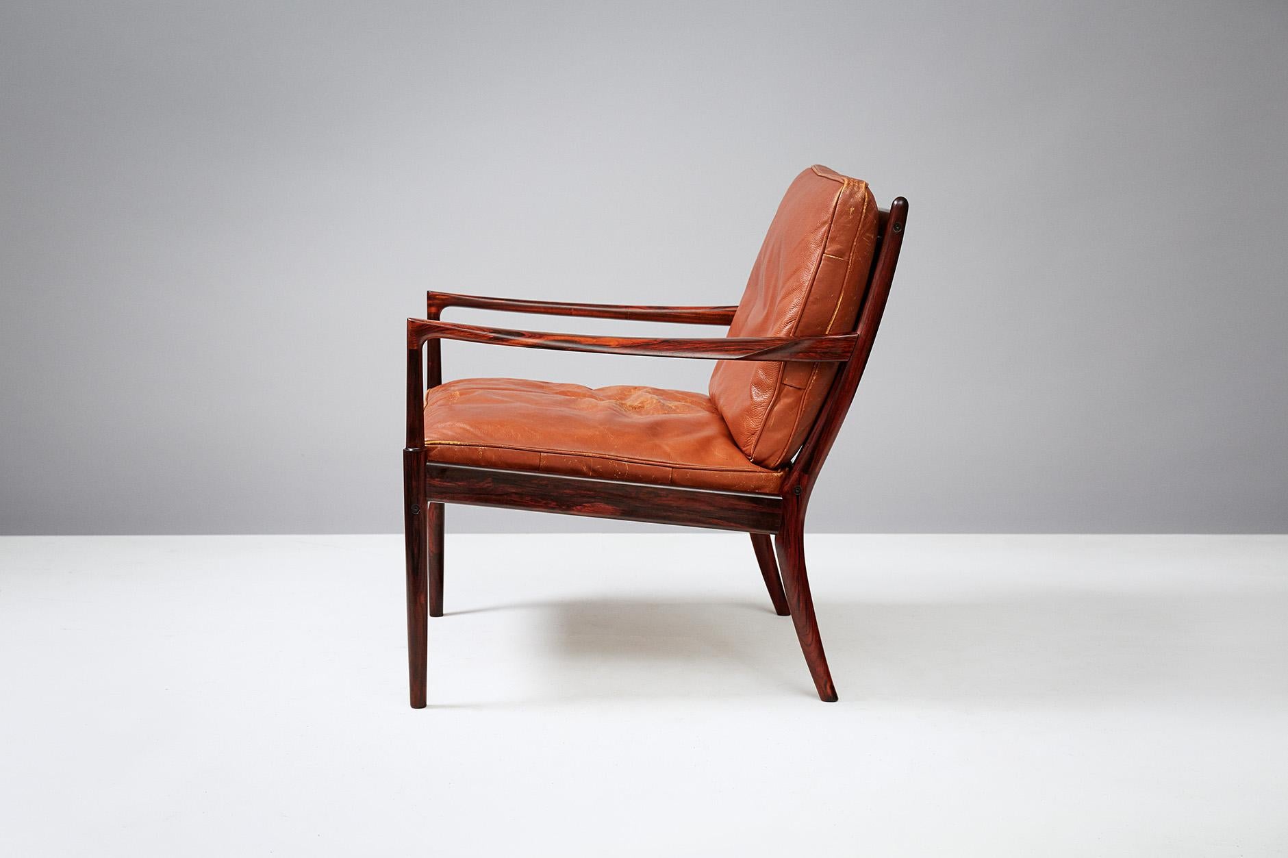 Scandinavian Modern Ib Kofod-Larsen Samso Chair, Rosewood