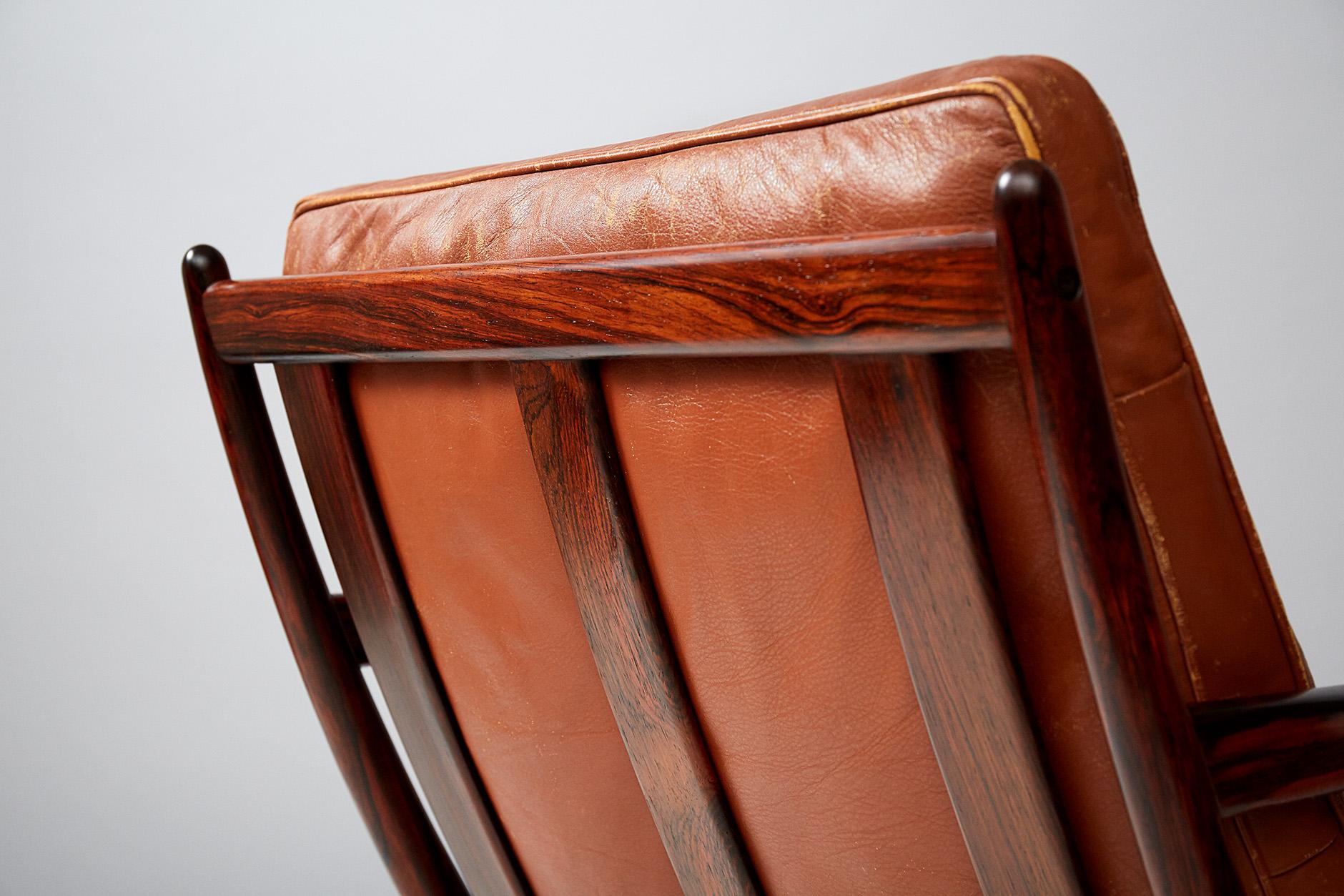 Mid-20th Century Ib Kofod-Larsen Samso Chair, Rosewood