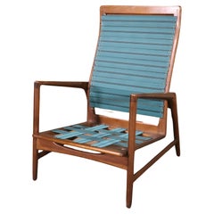 Retro Ib Kofod-Larsen Sculpted Reclining Lounge Chair