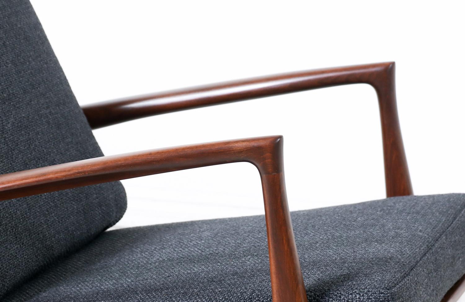 Ib Kofod Larsen Sculpted Rocking Chair by Selig 2