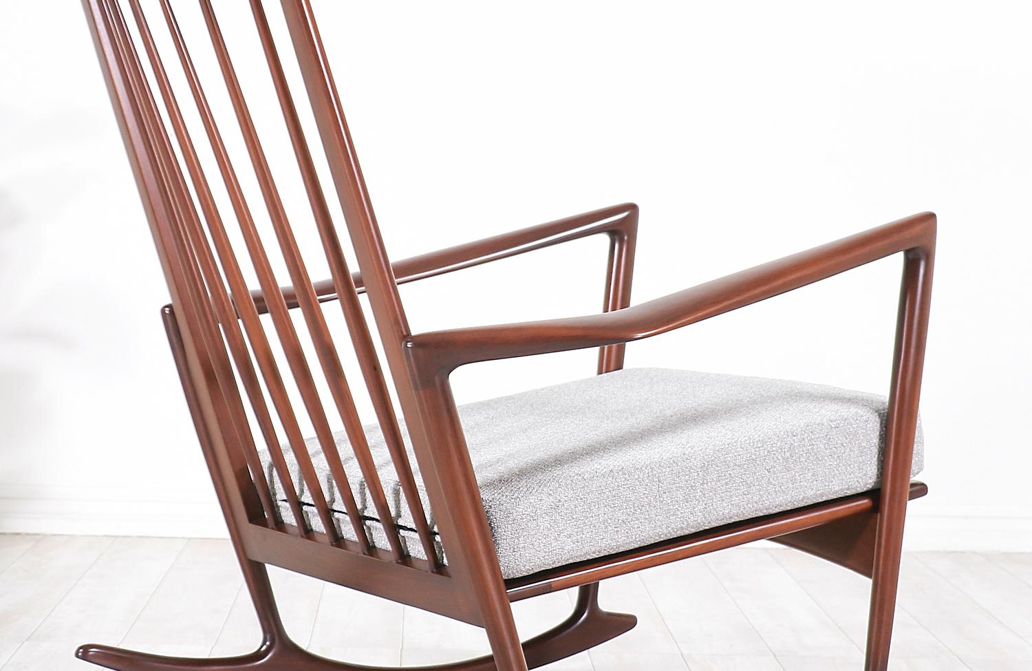 Ib Kofod-Larsen Sculpted Rocking Chair for Selig 3