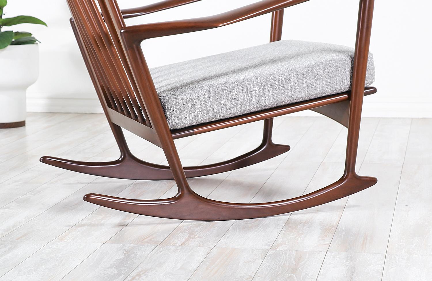Ib Kofod-Larsen Sculpted Rocking Chair for Selig 4