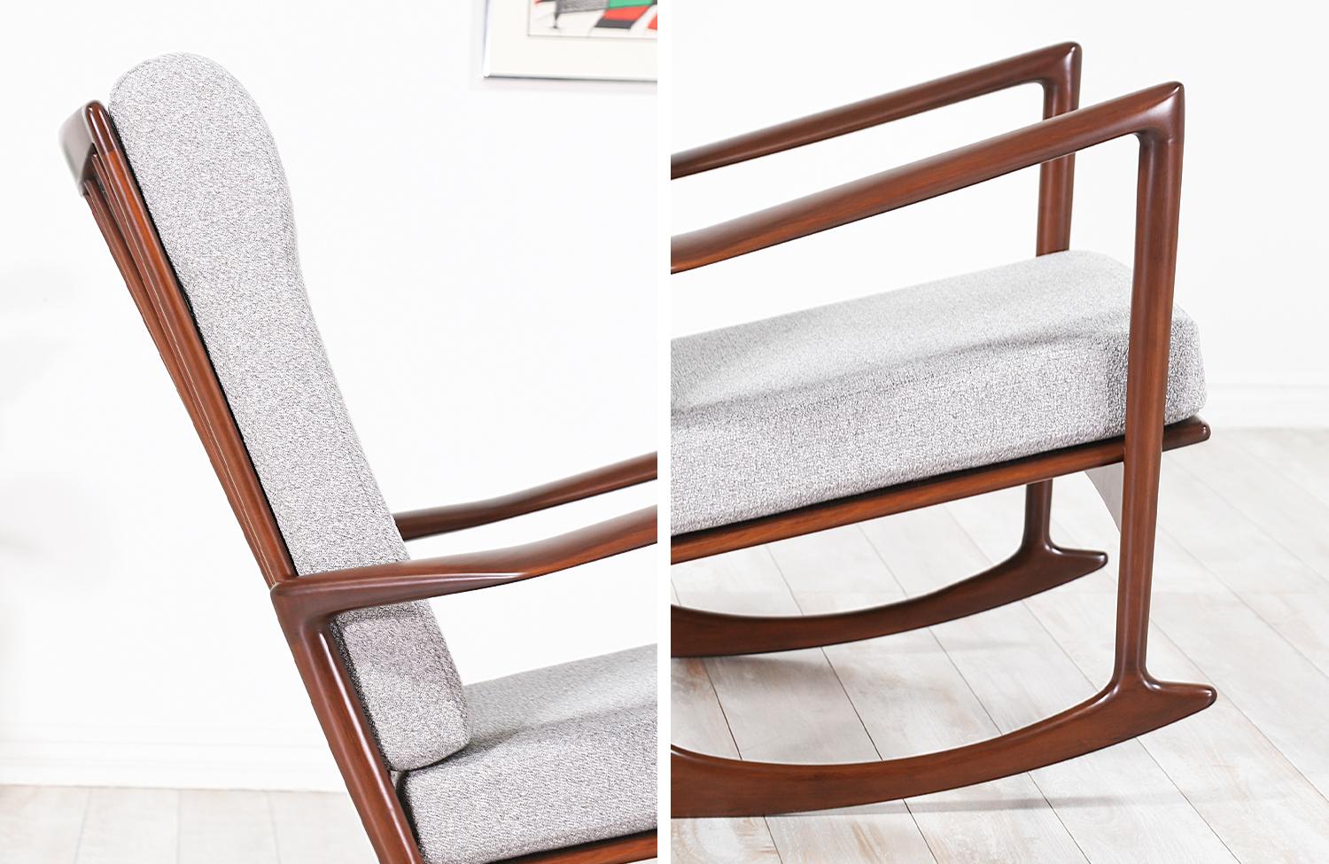Ib Kofod-Larsen Sculpted Rocking Chair for Selig 6