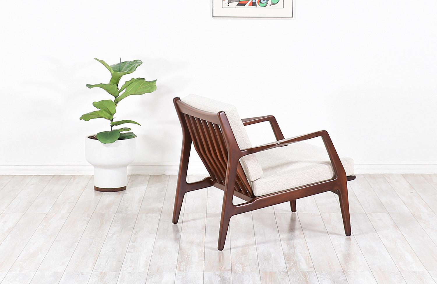 Mid-Century Modern Ib Kofod-Larsen Sculptural Lounge Chair for Selig