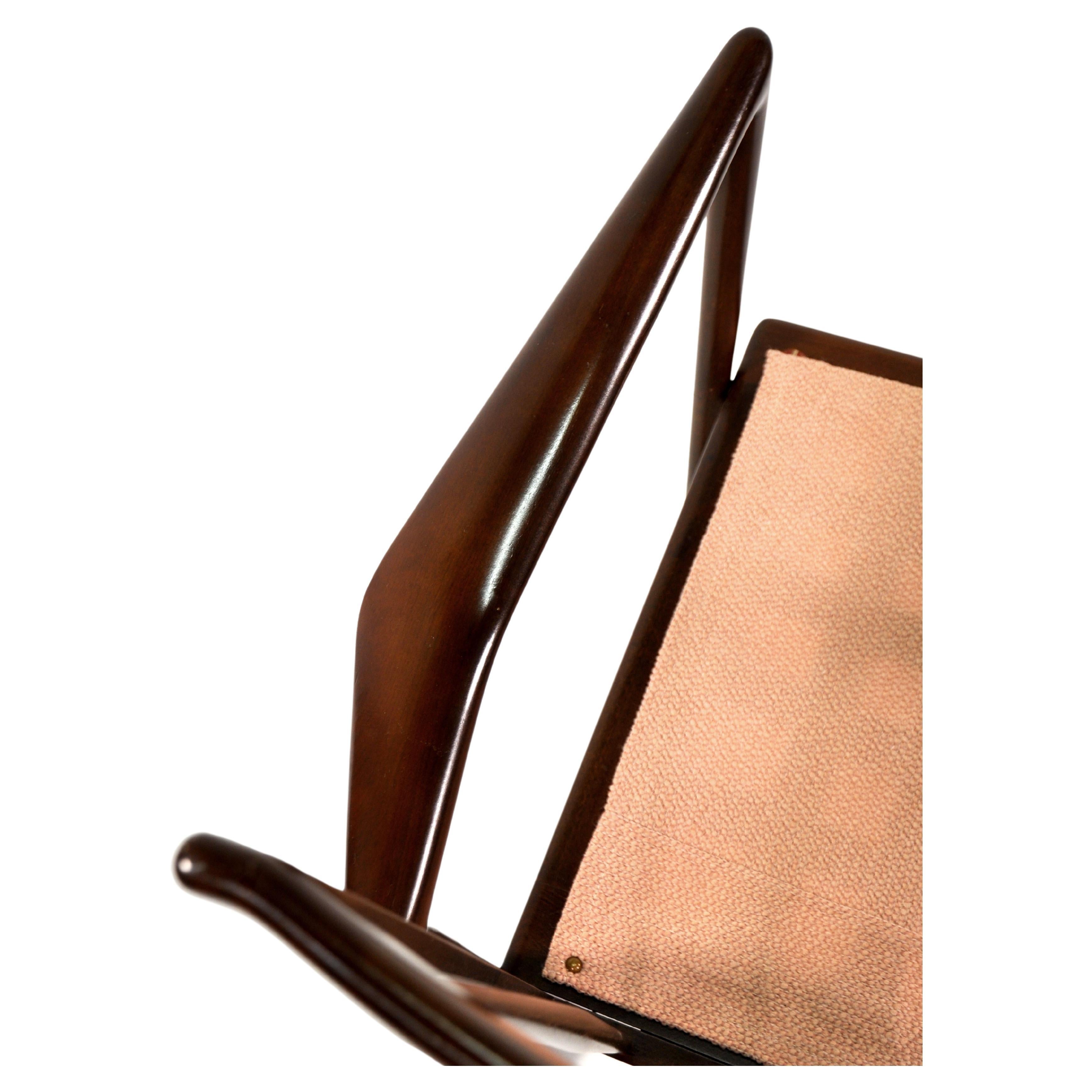 Mid-Century Modern Ib Kofod-Larsen Sculptural Rocking Chair for Selig, Denmark, 1960s For Sale