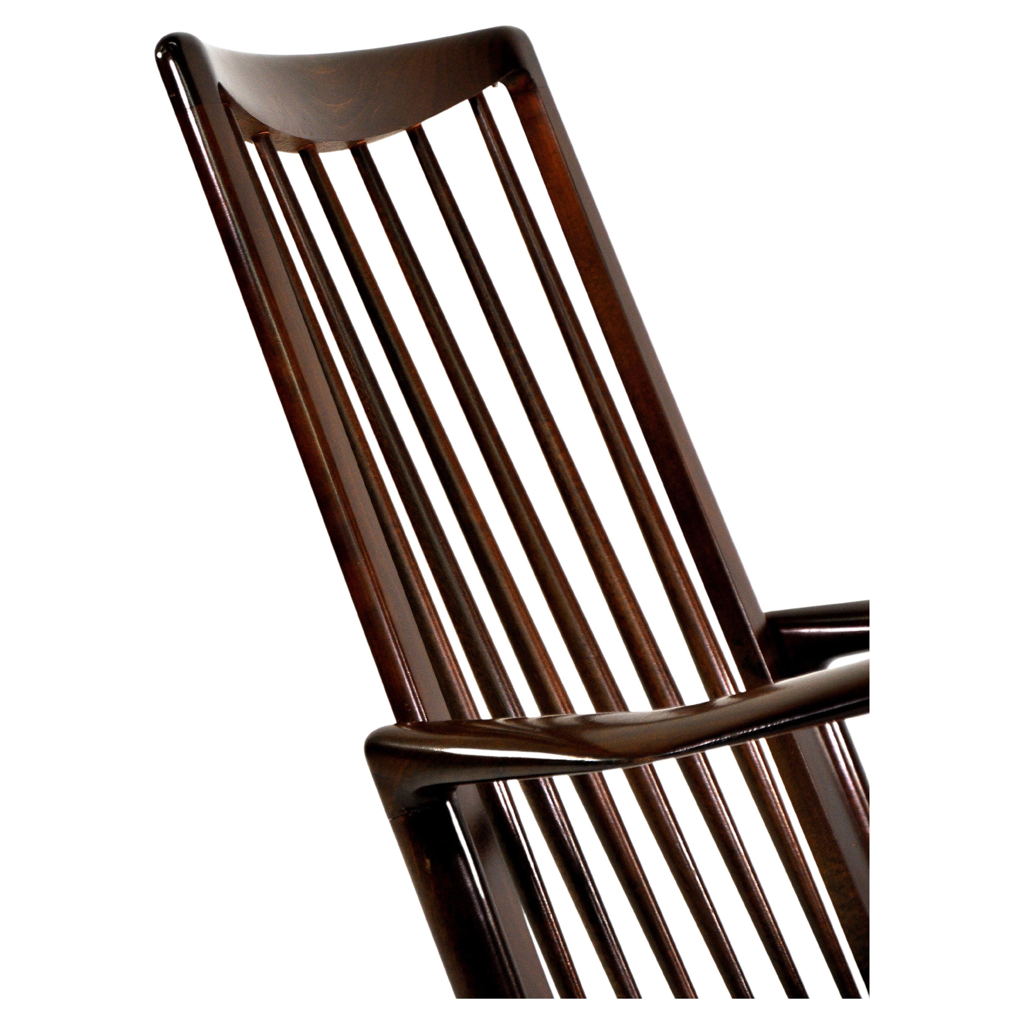 Mid-Century Modern Chaise à bascule sculpturale d'Ib Kofod-Larsen pour Selig, Danemark, années 1960 en vente