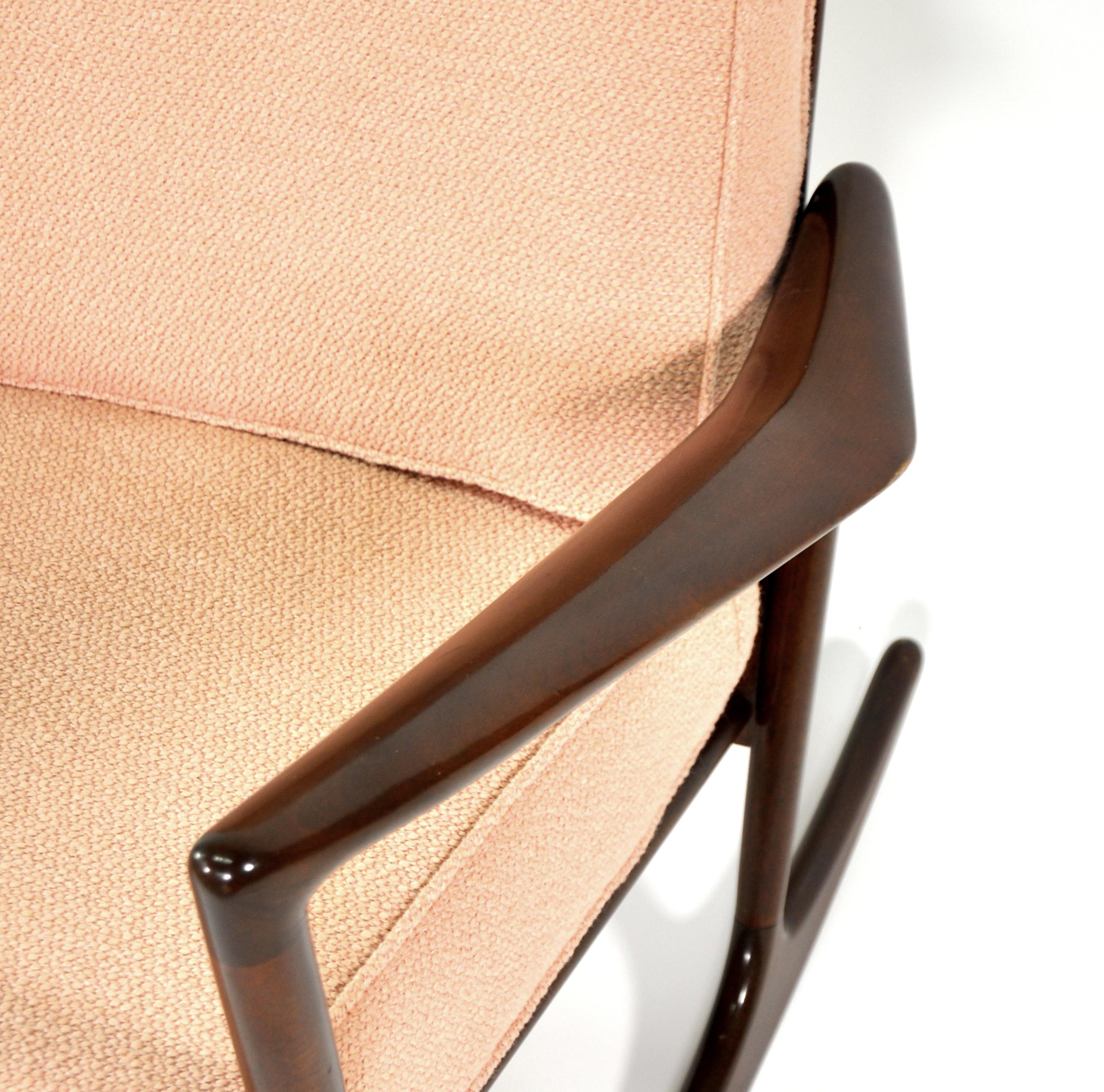 Fabric Ib Kofod-Larsen Sculptural Rocking Chair for Selig