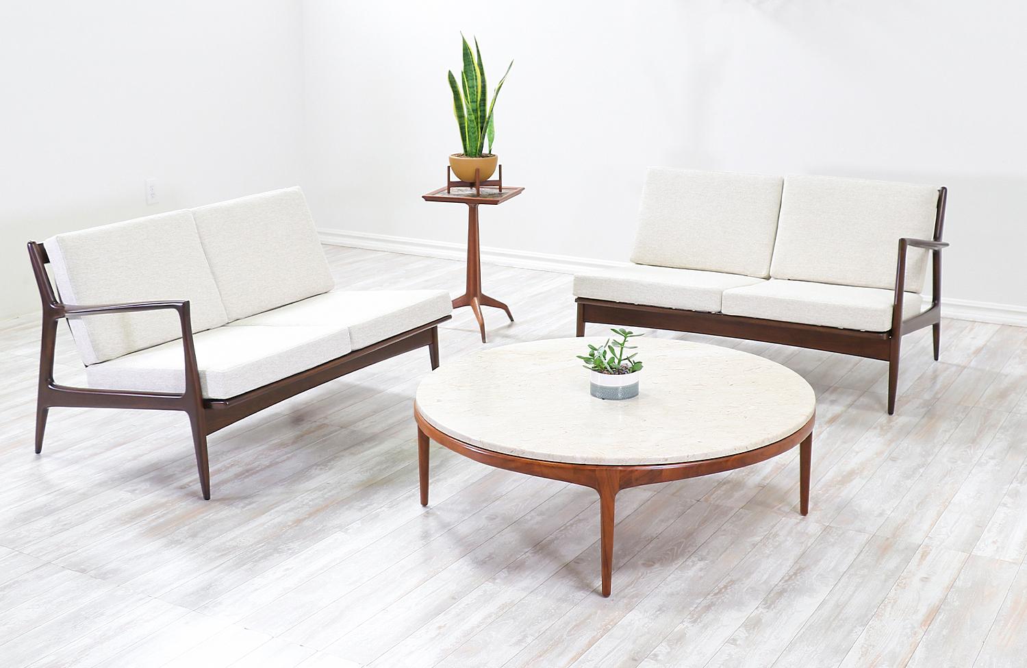 Ib Kofod-Larsen sectional sofa or loveseats for Selig.