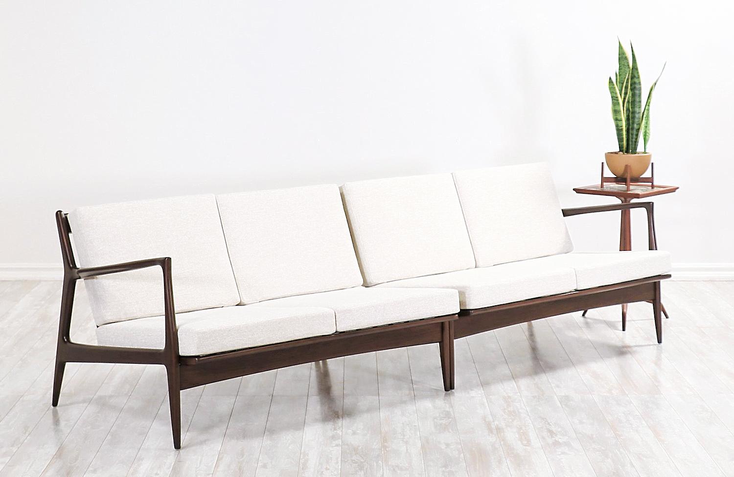Mid-Century Modern Ib Kofod-Larsen Sectional Sofa or Loveseats for Selig