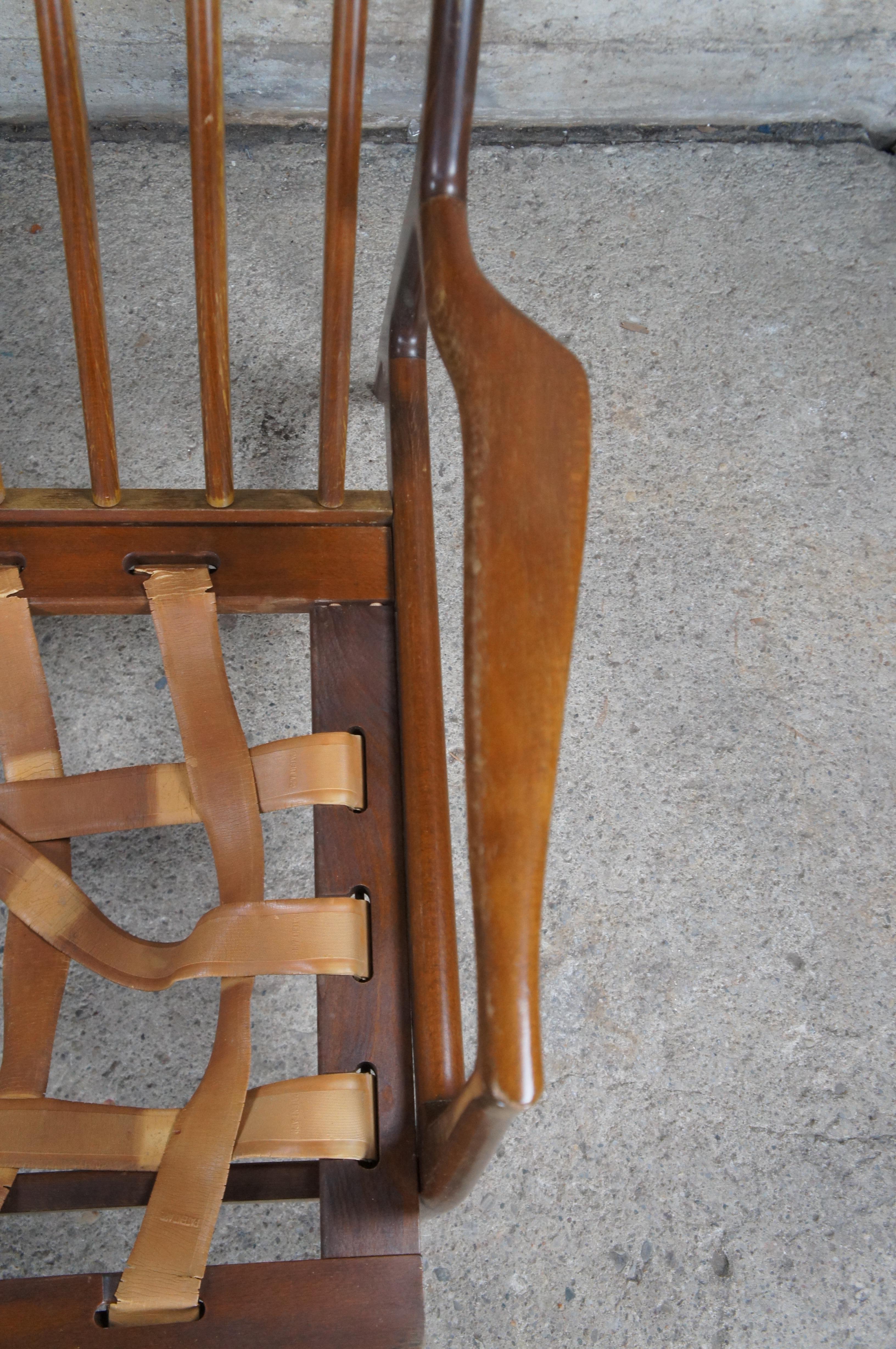 20th Century IB Kofod Larsen Selig Danish Mid Century Modern Walnut Sofa Settee Love Seat