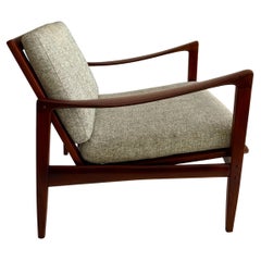 Ib Kofod-Larsen, ensemble de chaises longues "Candidate" en afromosia, Danemark, années 1960