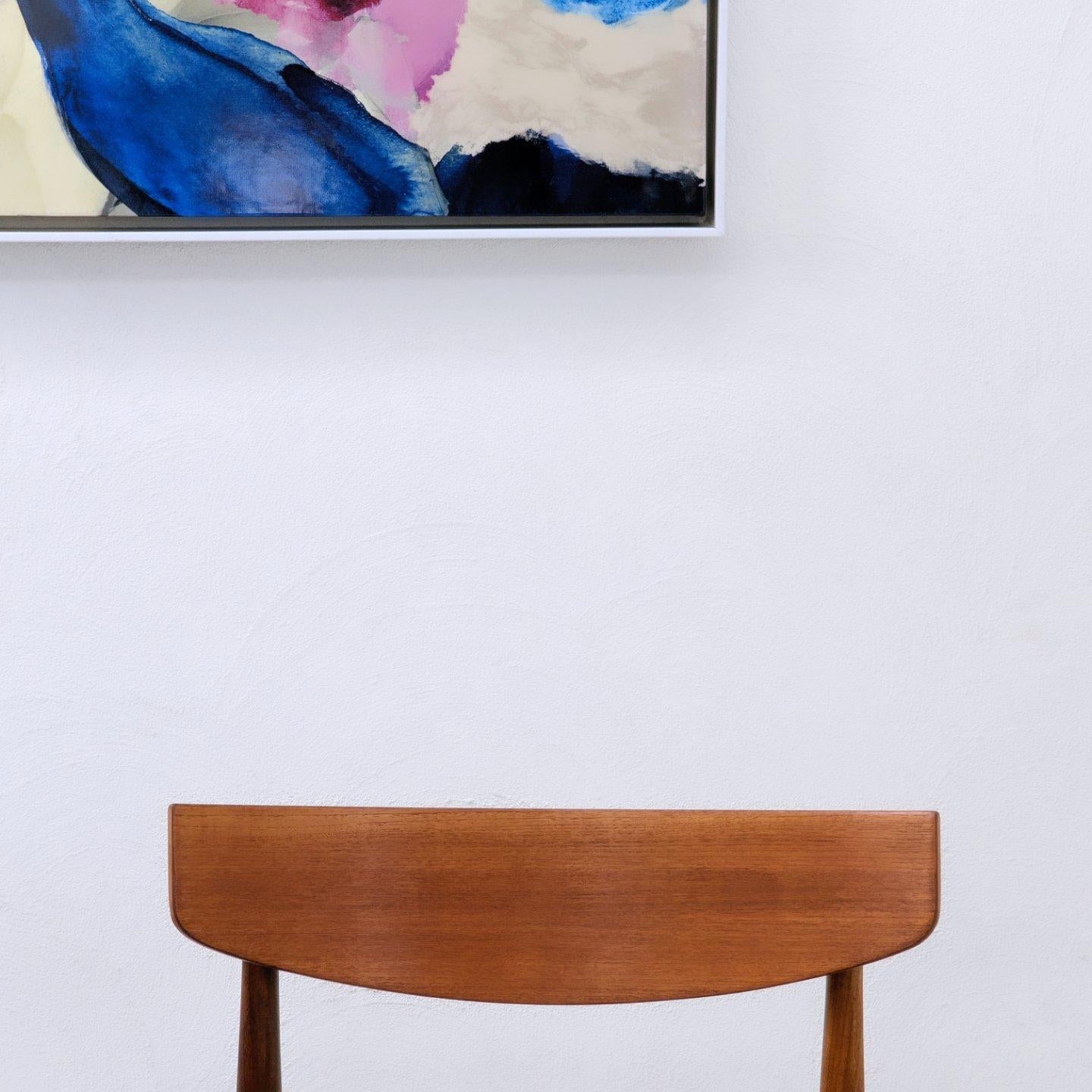 Mid-20th Century Ib Kofod Larsen Set of Four Teak Dining Chairs for G-Plan, Danish Modern c.1963 For Sale