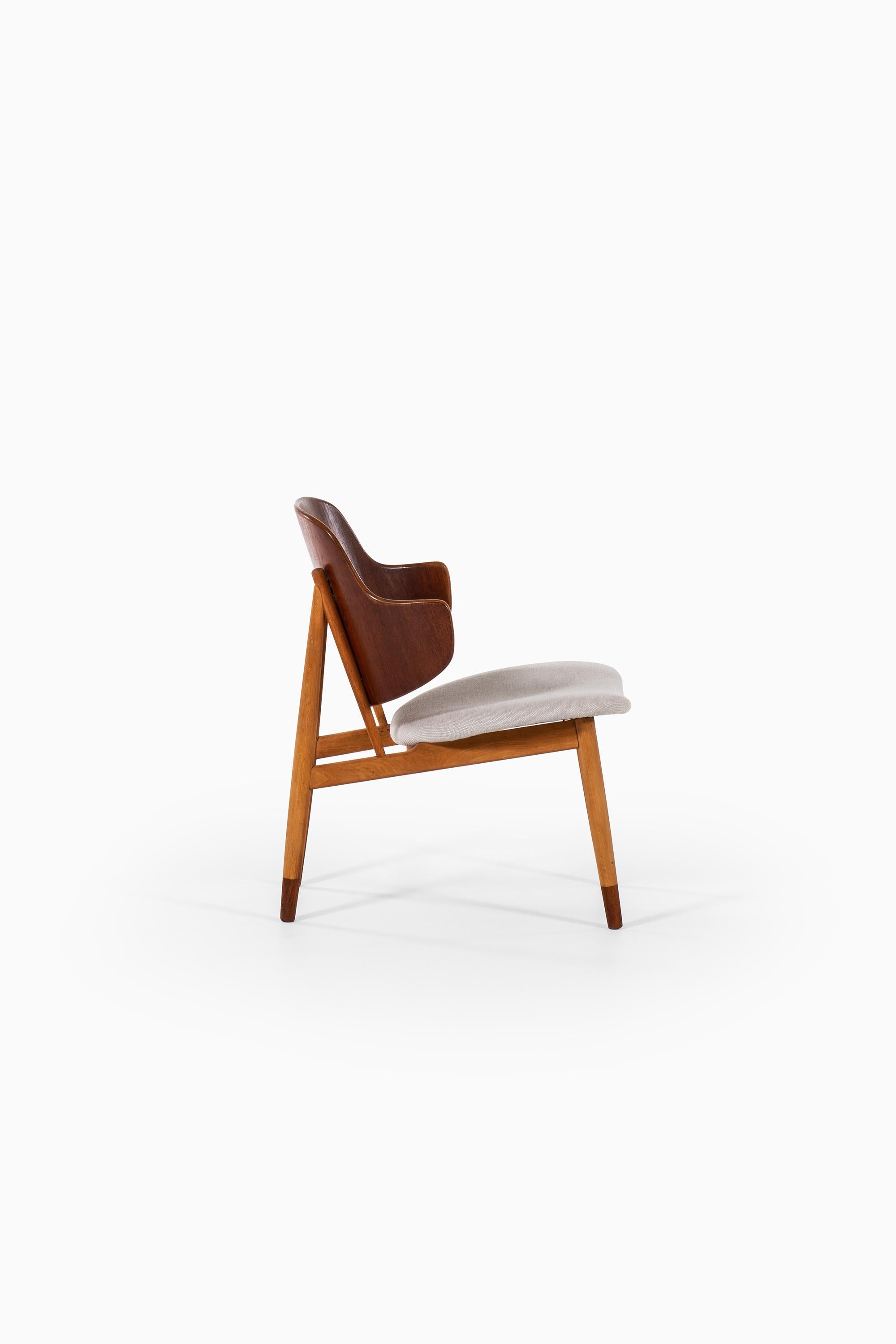 Danish Ib Kofod-Larsen Shell Easy Chair Produced by Christensen & Larsen in Denmark