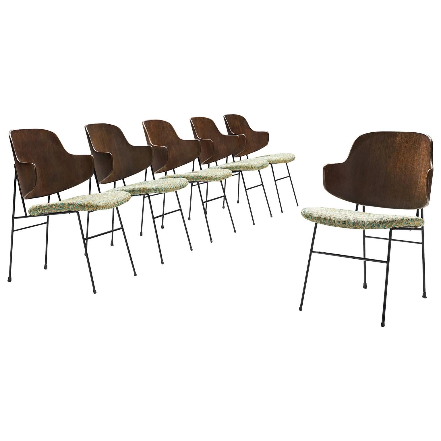 Ib Kofod-Larsen Six Penguin Dining Chairs