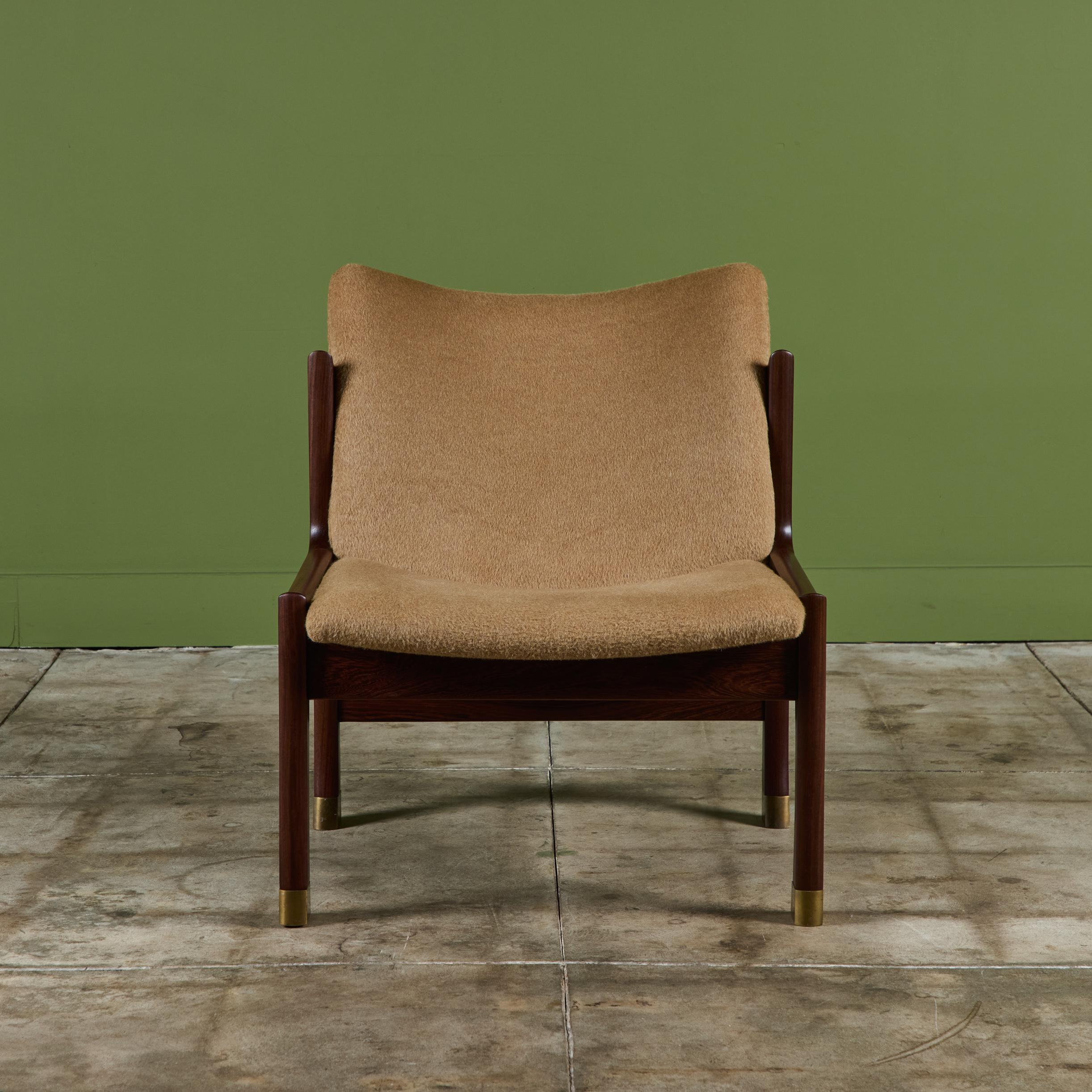 Incrusté Chaise pantoufle Ib Kofod Larsen de la collection Megiddo en vente