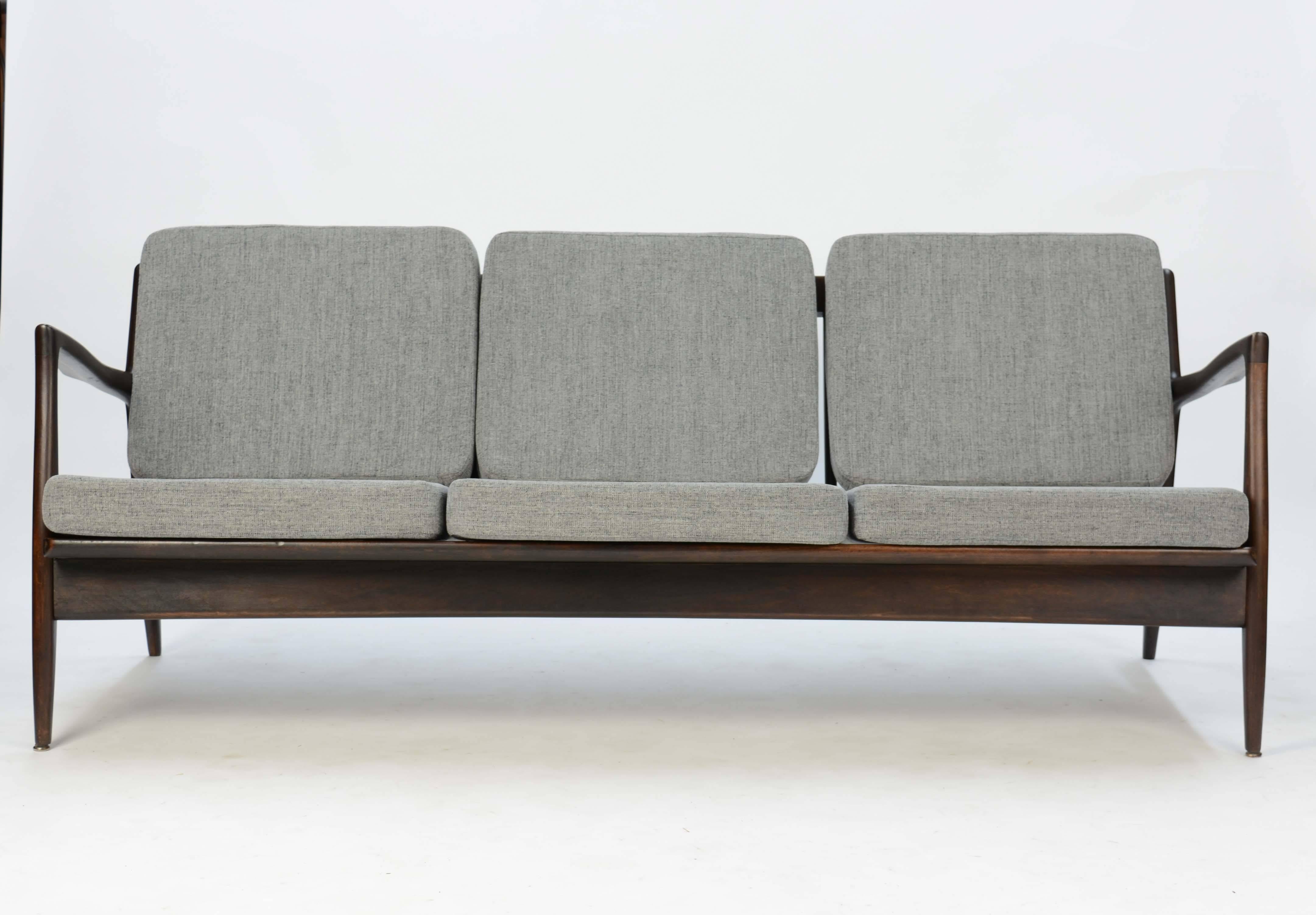 Ib Kofod-Larsen Sofa for Selig of Denmark with the Flair Arms and Diamond back 5