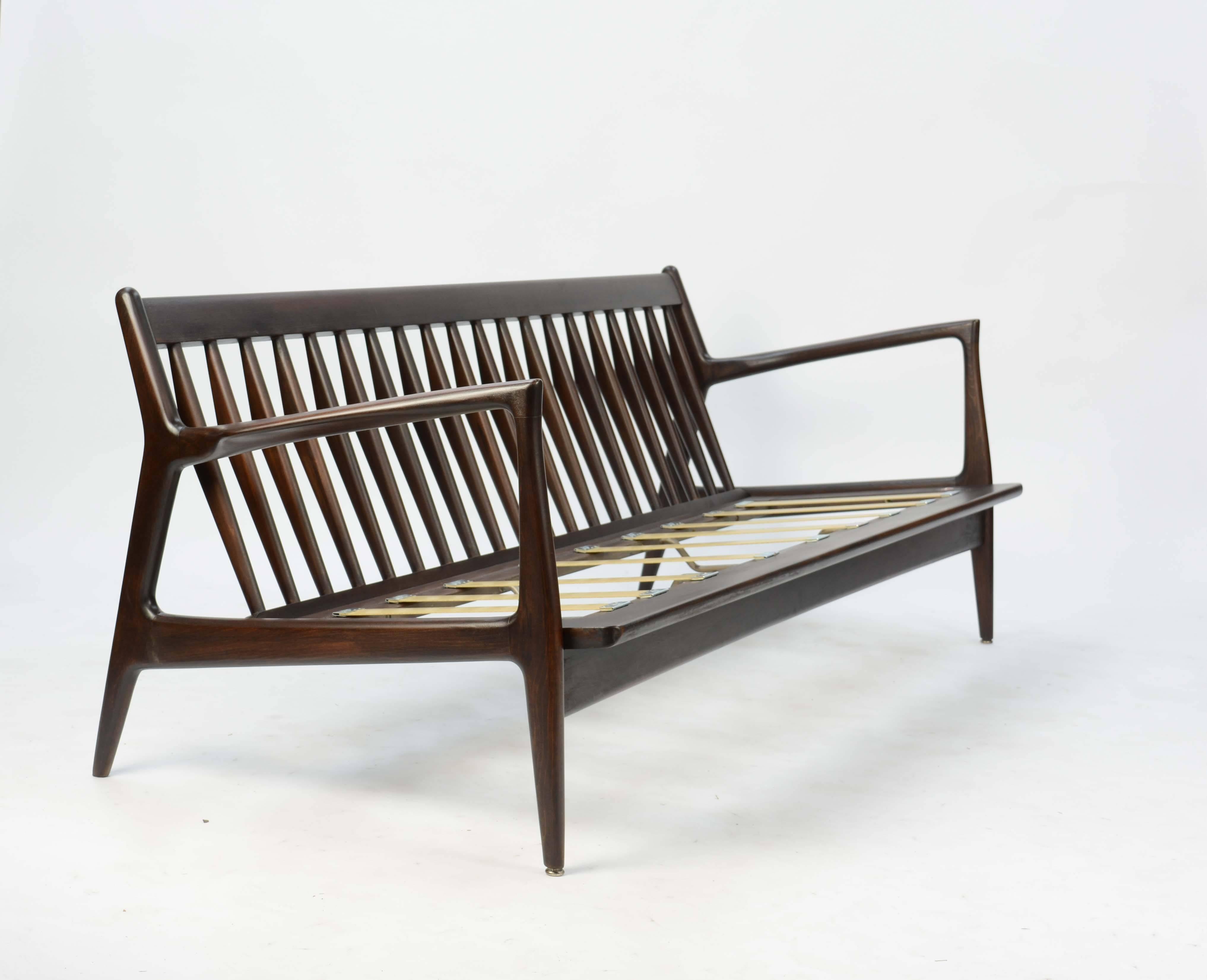 Mid-20th Century Ib Kofod-Larsen Sofa for Selig of Denmark with the Flair Arms and Diamond back
