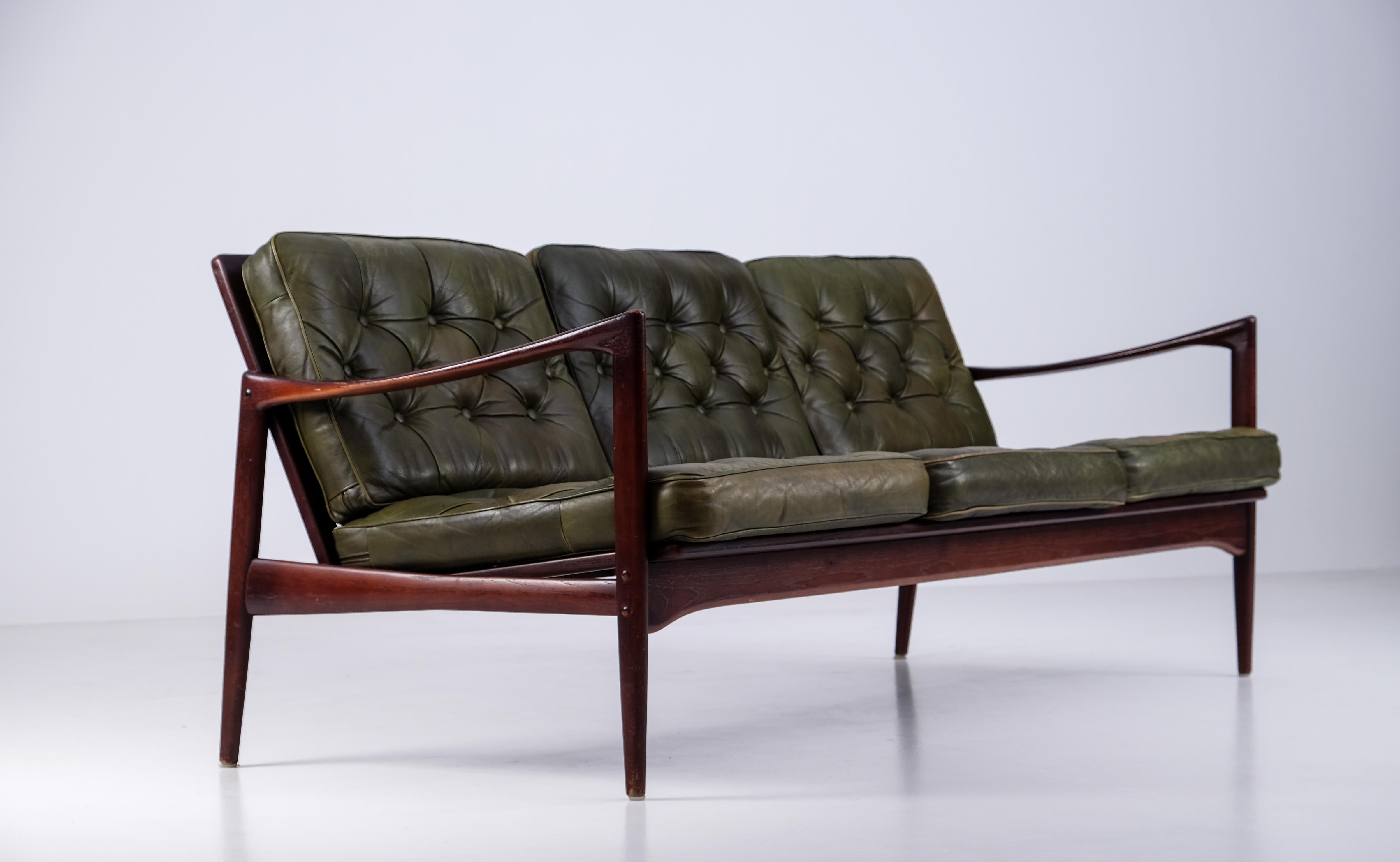 Ib Kofod-Larsen Sofa Model Kandidaten, 1960s For Sale 5