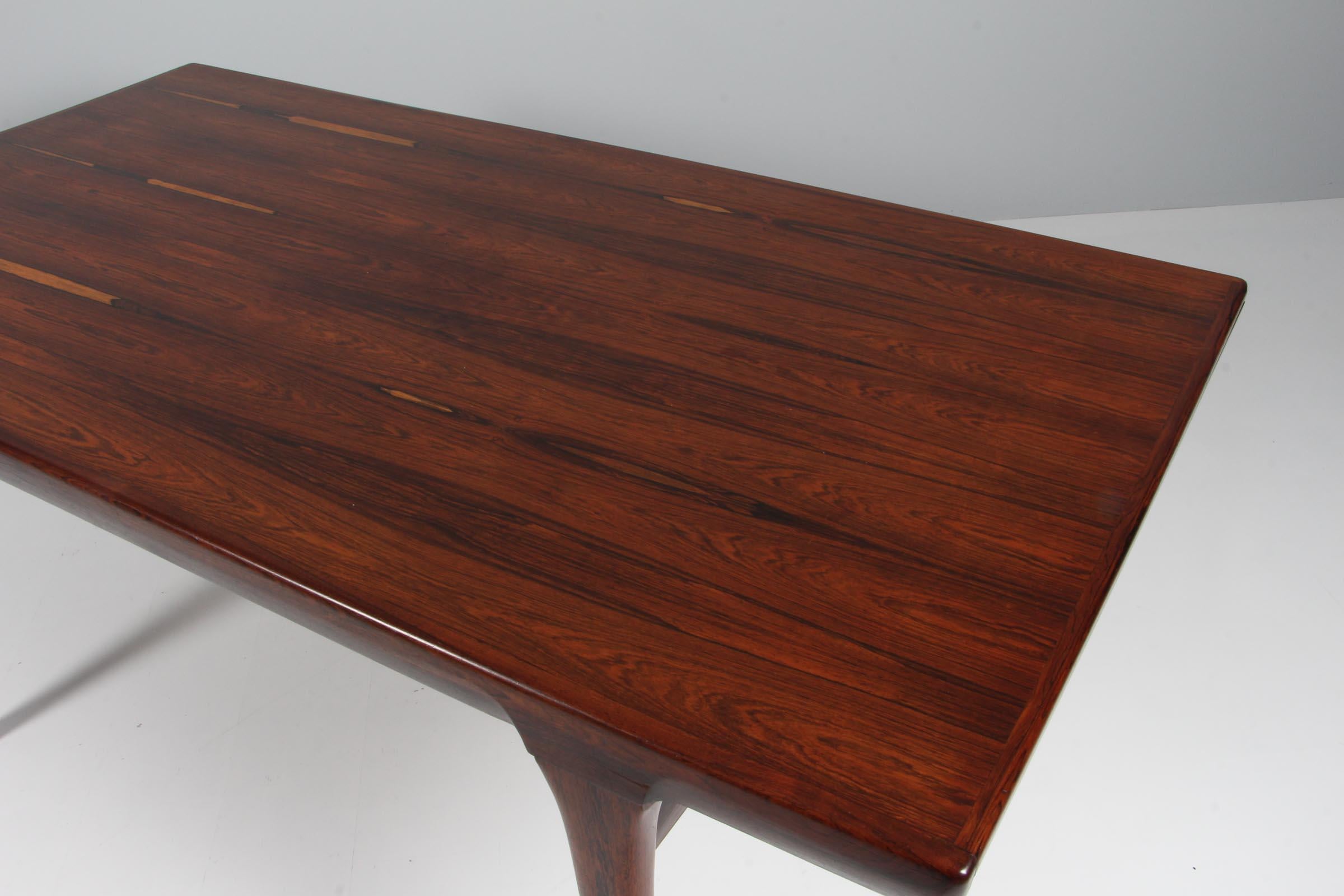 Bois de rose Table de canapé Ib Kofod-Larsen en teck