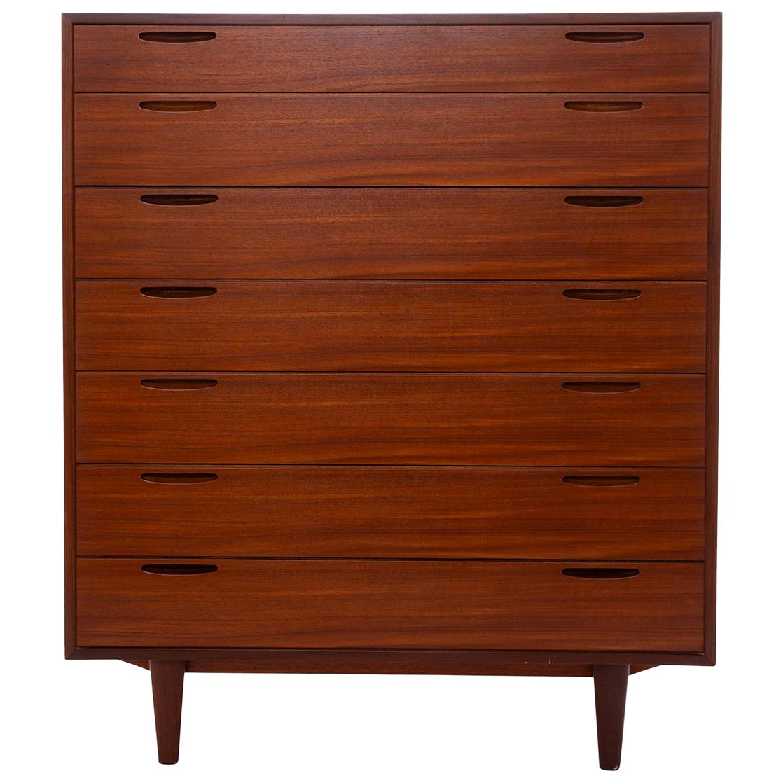 Ib Kofod Larsen Solid Teak Highboy