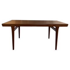 1960s lb Kofod Larsen Solid Teak Wood Extension Dining Table Danemark